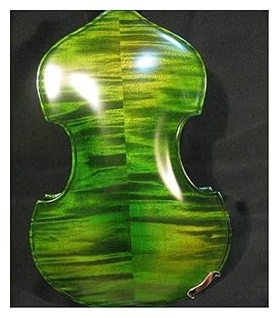 Amazon | 美しい無垢材の緑色のバイオリン 4/4 厳選された形状