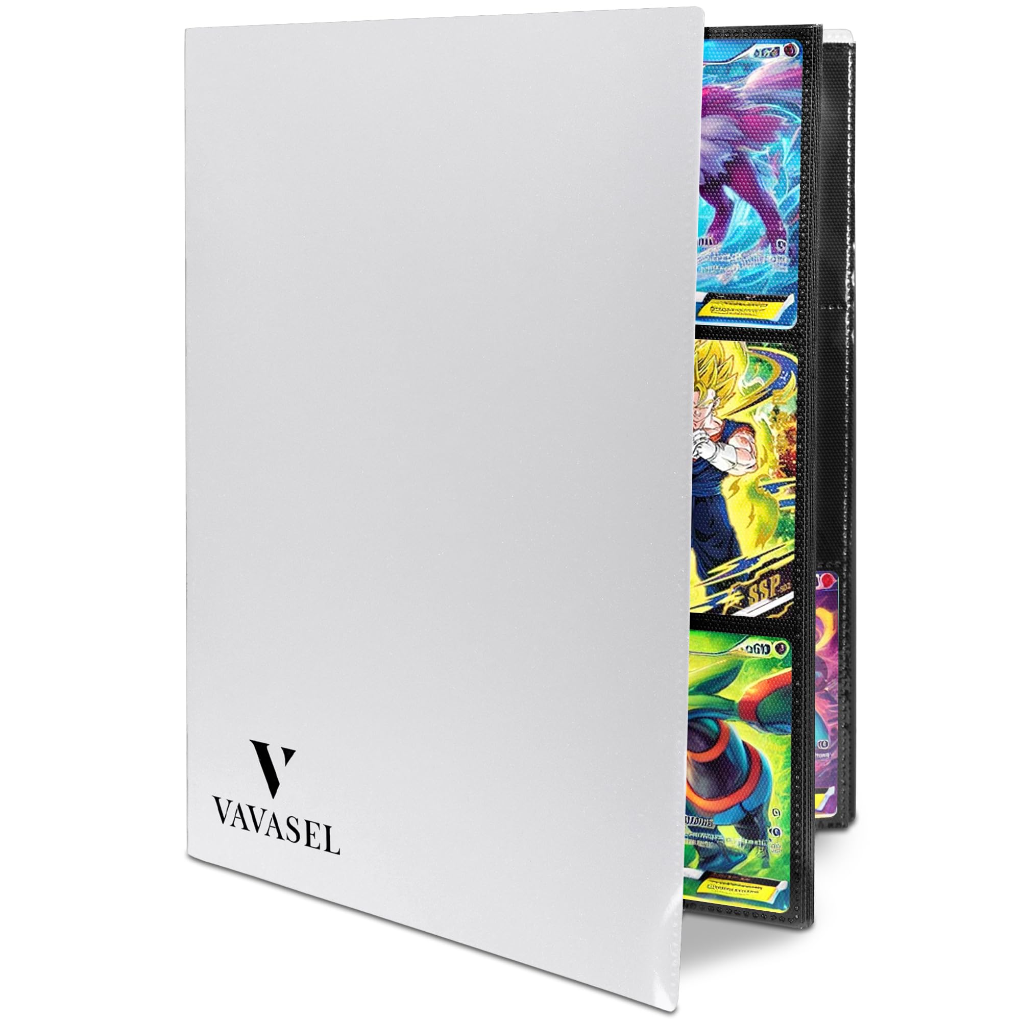 Vavasel 9 Pocket Trading Card Album Folder, 360 Side Loading Pocket Binder for Collectible Cards TCG, Trading Card Game