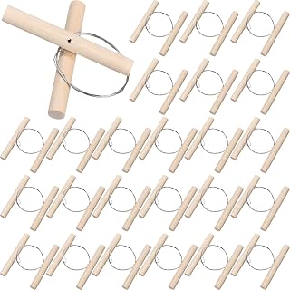 Yalikop 30 Pcs Wire Clay Cutter with Wood Handle Easy to Use Steel Wire Cutting Tools Cheese Dough Cutting Pottery Tools for Mud Line Pottery Clay Ceramic Art Sculpture Carving Tool Supplies