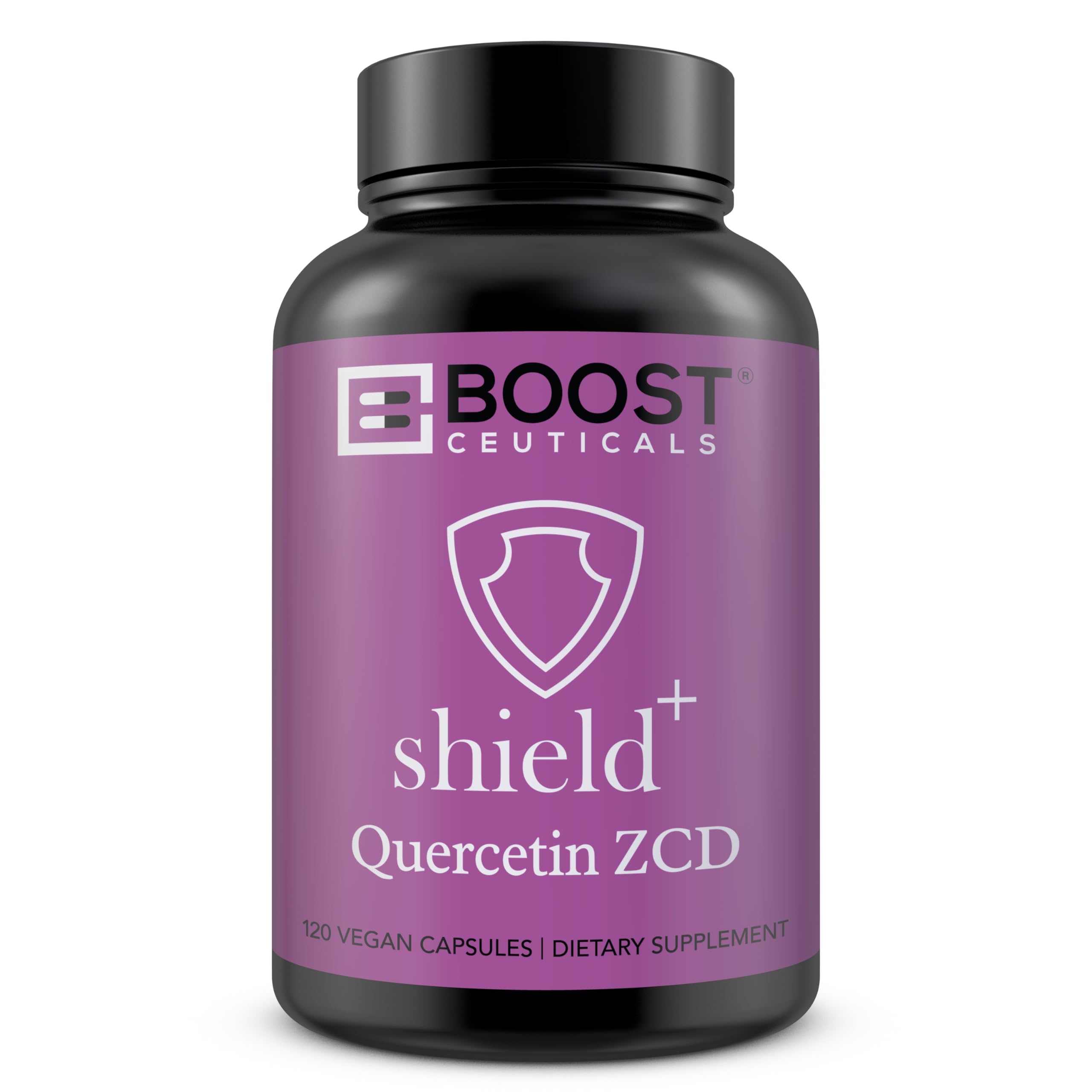 BoostCeuticals Suplemento de Quercetina com Zinco, Vitamina C e Vitamina D3, 50 mg, 800 mg, 5000 UI, 120 cápsulas veganas