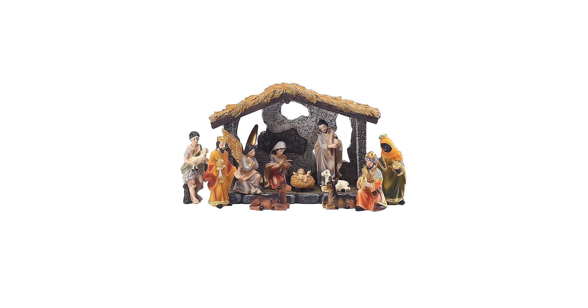Amazon.co.jp: キリスト降誕セット フィギュア付き デラックス