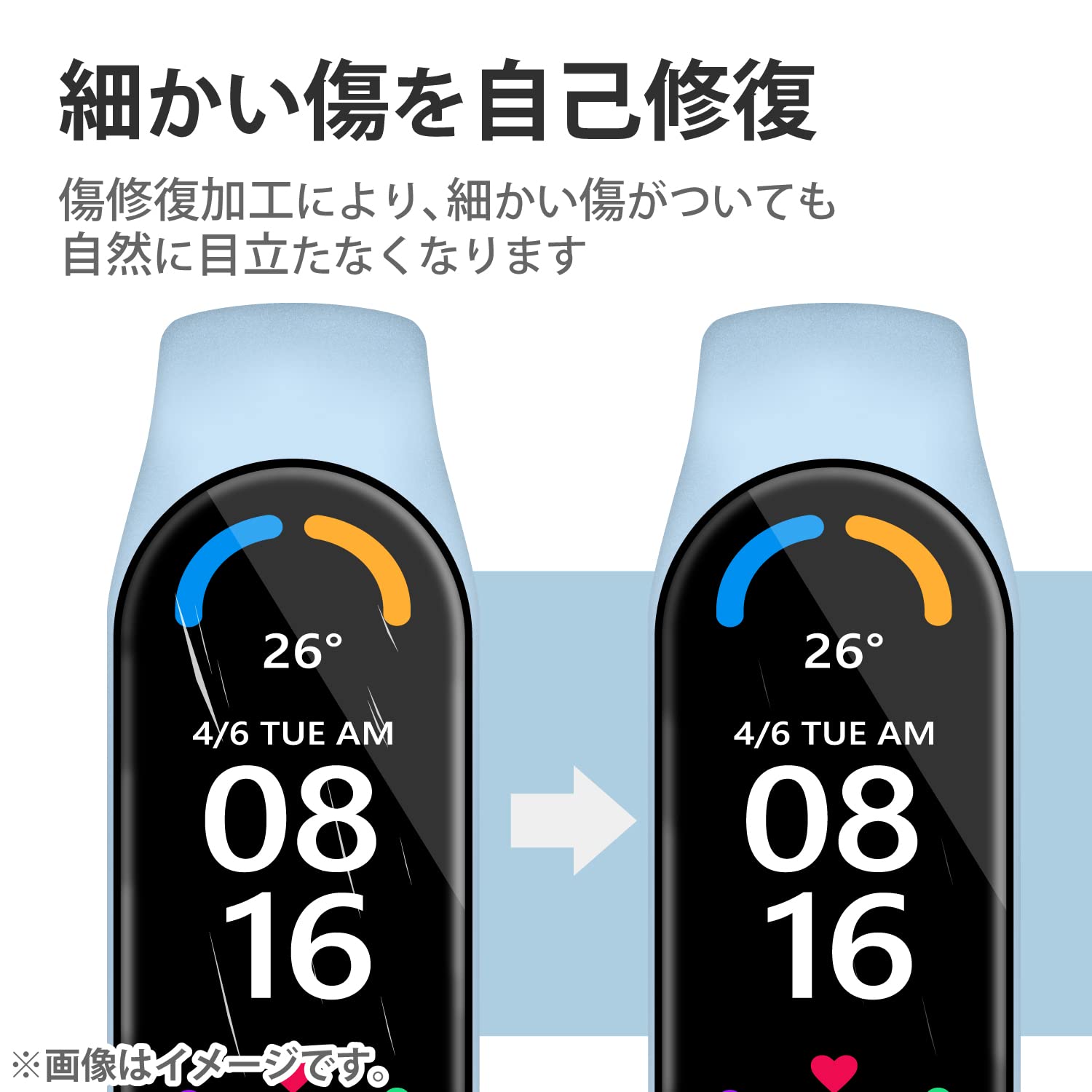 Amazon.co.jp: エレコム(ELECOM) Xiaomi Smart Band 7 保護フィルム 2