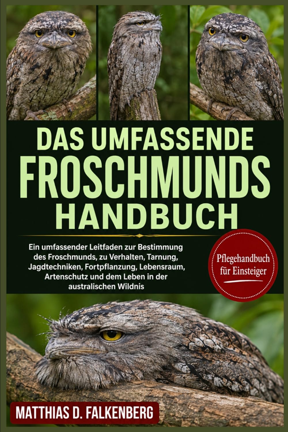 DAS UMFASSENDE FROSCHMUNDS-HANDBUCH: Ein umfassender Leitfaden zur Bestimmung des Froschmunds, zu Verhalten, Tarnung, Jagdtechniken, Fortpflanzung, ... und dem Leben in der australischen Wildnis