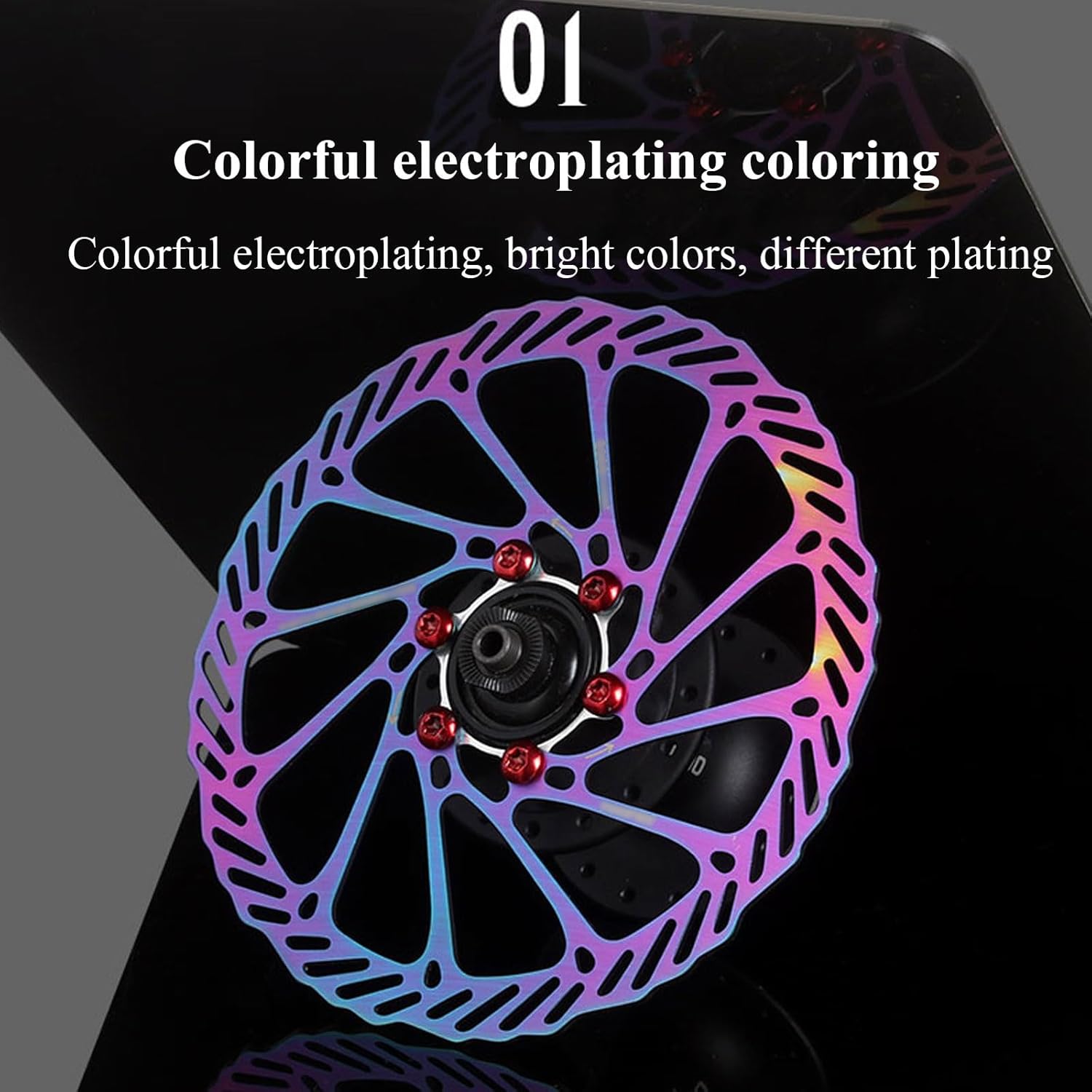 2 Pcs Bike Disc Brake Rotors with 12 Bolts 160Mm/180Mm Stainless Steel Bike Rotors for Most Bicycle Mountain Road Bicycle