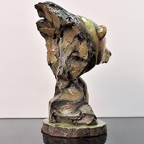Miniatura 6 de Escultura abstracta de estatua de oso moderna, decoración de estantería, resina para bodas, Navidad, cenas, centros de mesa para decoración del