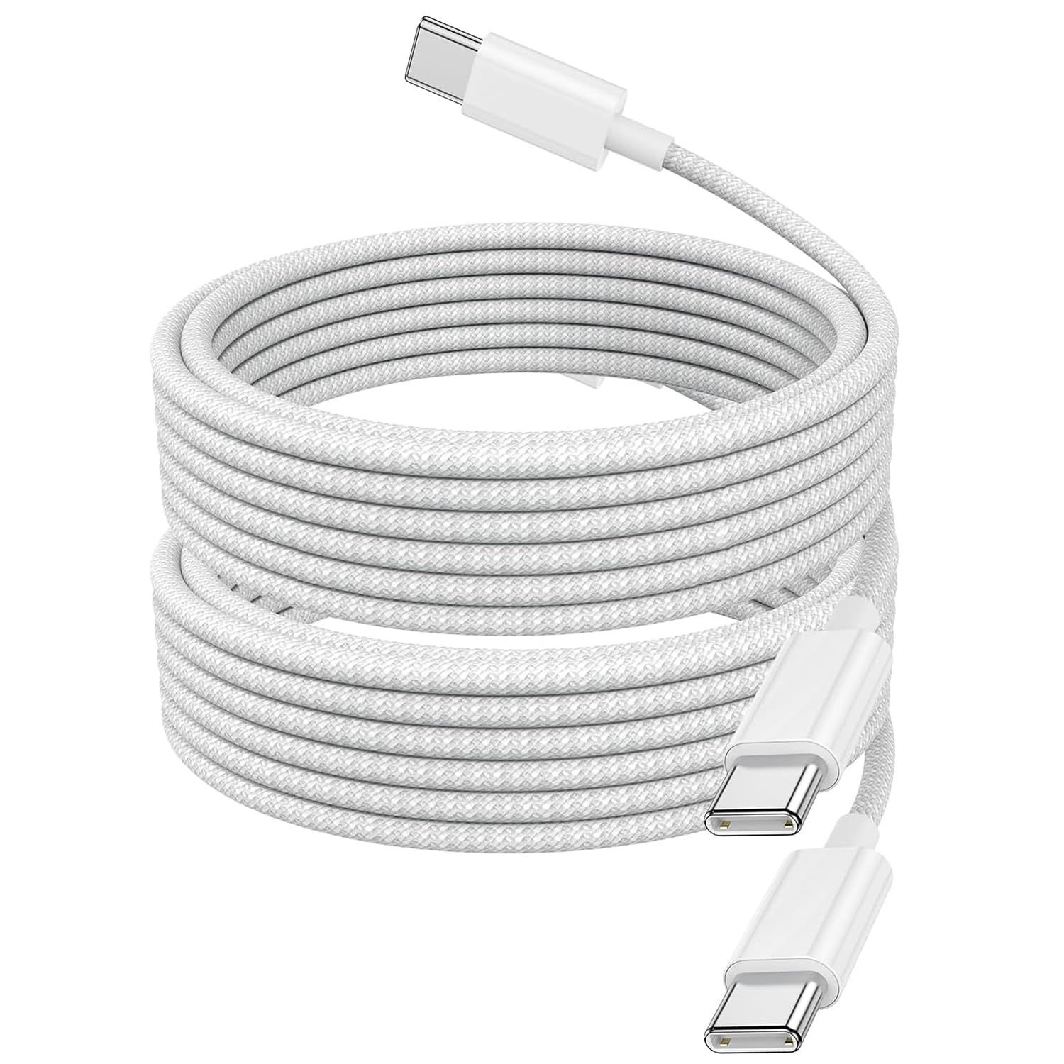 Cable USB C carga Rapida, Cable USB C a USB C 2 metros 2Pack 60W para Apple iPhone 17 16 15 Pro Max Pro Plus, para iPad Pro/Air/Mini, para MacBook Air/Pro, para Samsung Galaxy Series y más