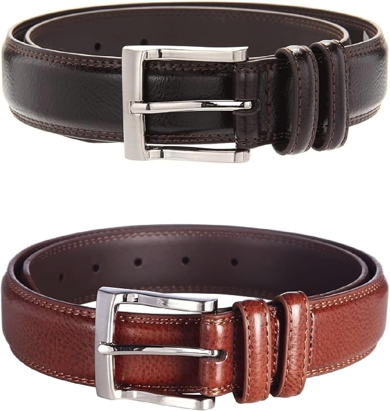 Florsheim Pebble Grain 32mm Leather Belt - Image 5
