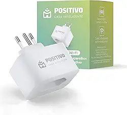 Smart Plug Wi-Fi Positivo Casa Inteligente, 10A, configuração rápida, 1.000W Bivolt – Compatível com Alexa
