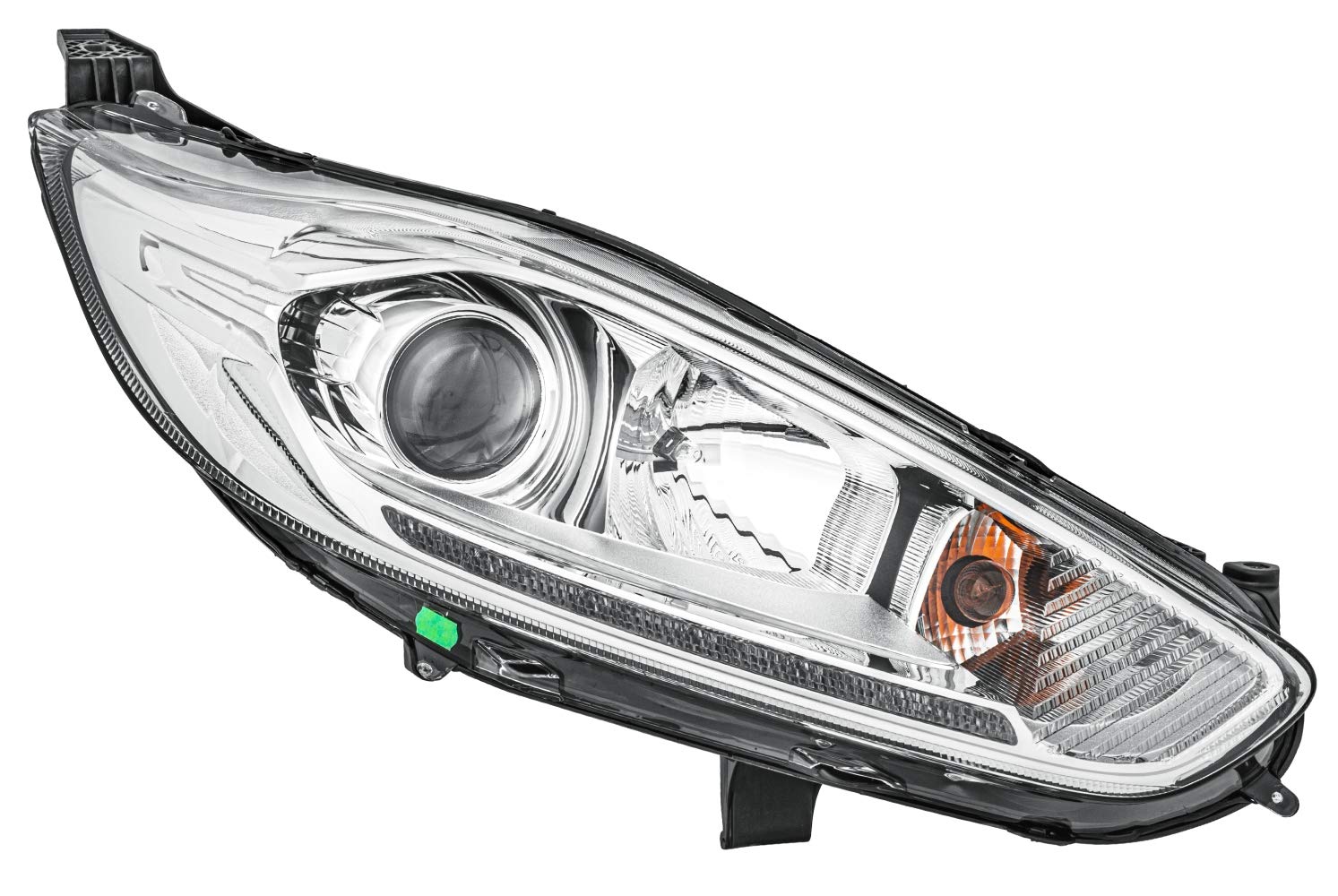 FORD FIESTA MK VI Headlight Chrome W/LED DRL (OEM/OES) Right Hand 2013-2017