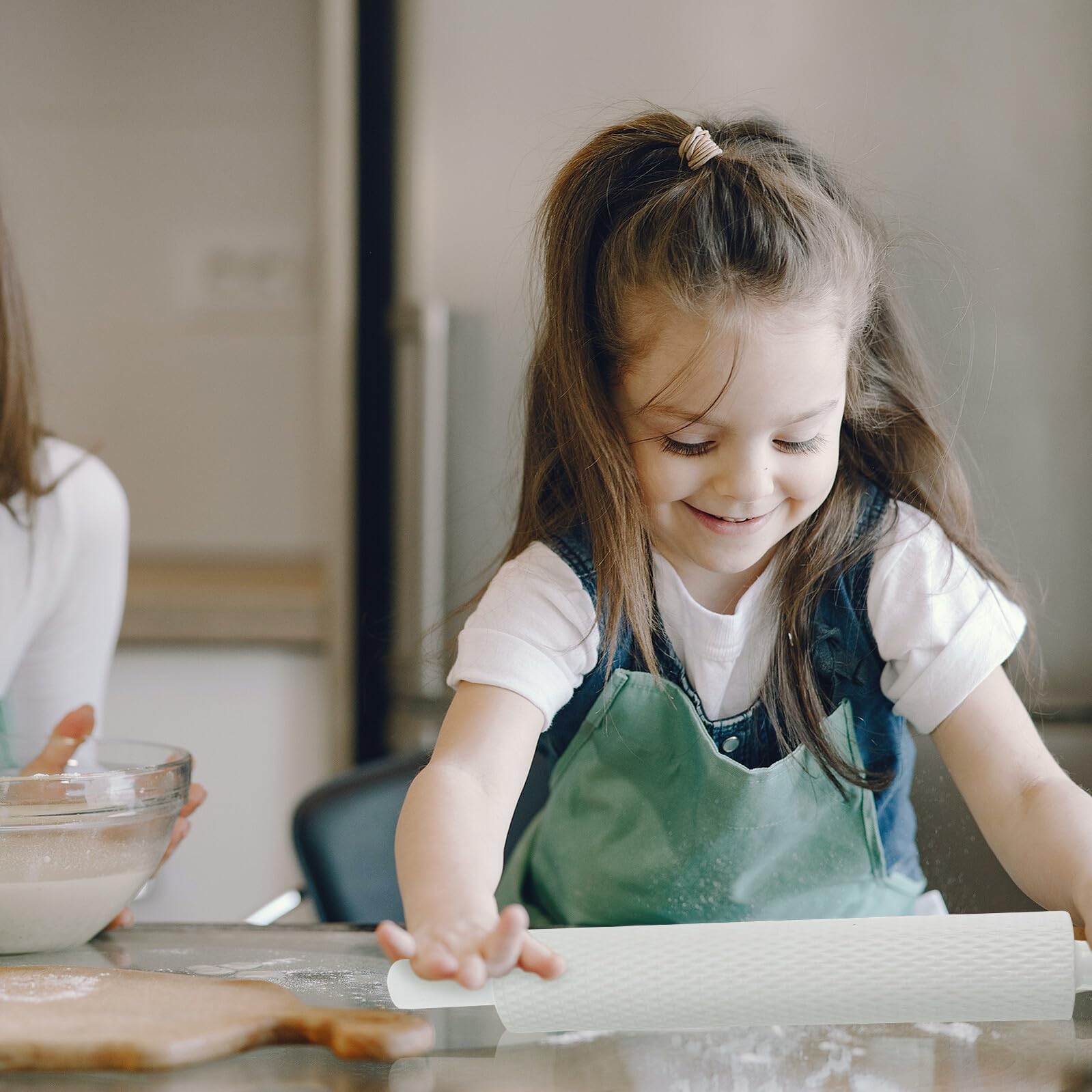 Rullo Mattarello Creativo per Biscotti in Plastica 4 Pezzi Leggero Texture Uniforme per Feste dei Ragazzo Ragazza e Preparazione Dolci Homemade Colore Casuale