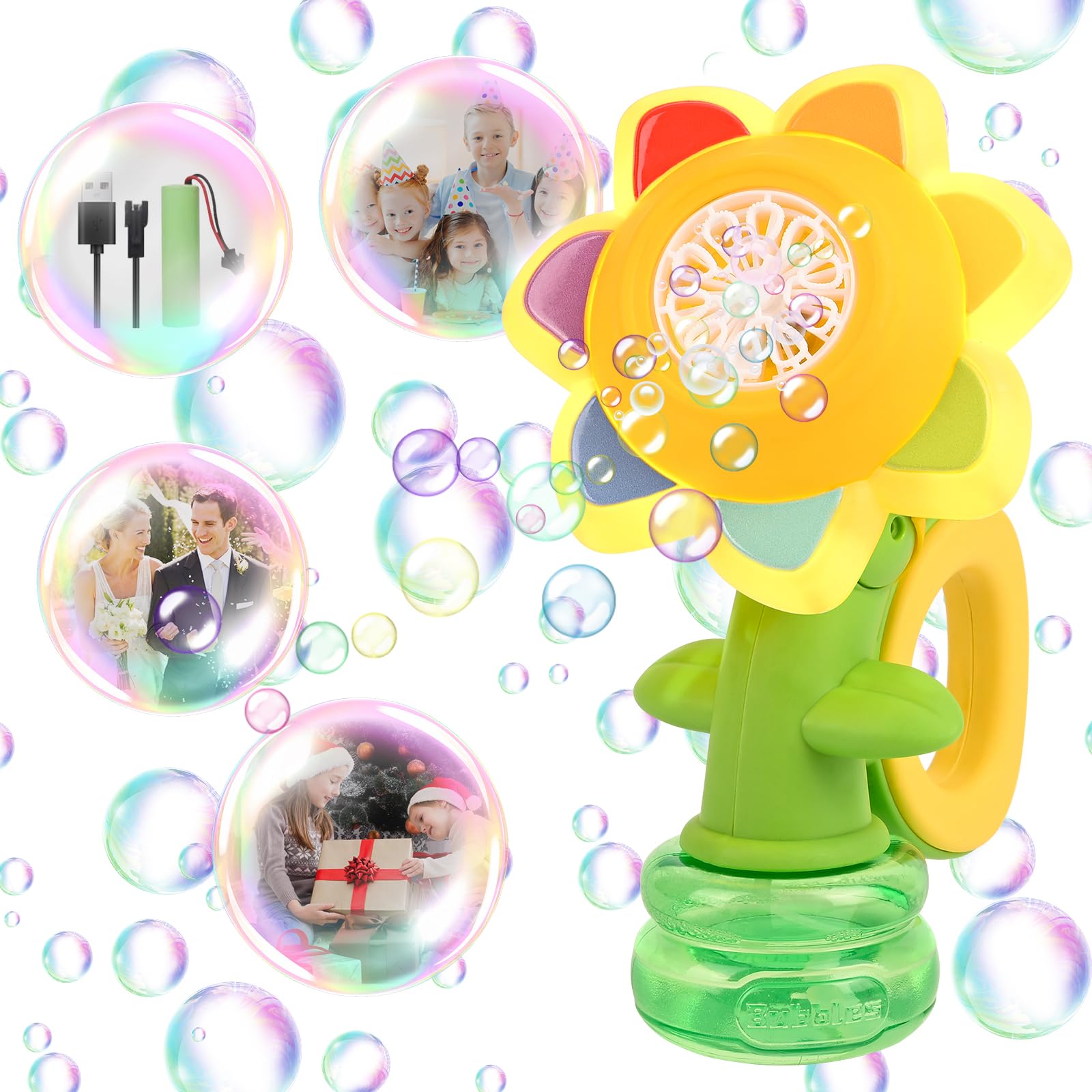 Machine à Bulles Dinosaure Pour Enfants – Auto-ventilée, Pour Jeux Extérieurs, Fêtes Et Mariages – Cadeau Rigolo
