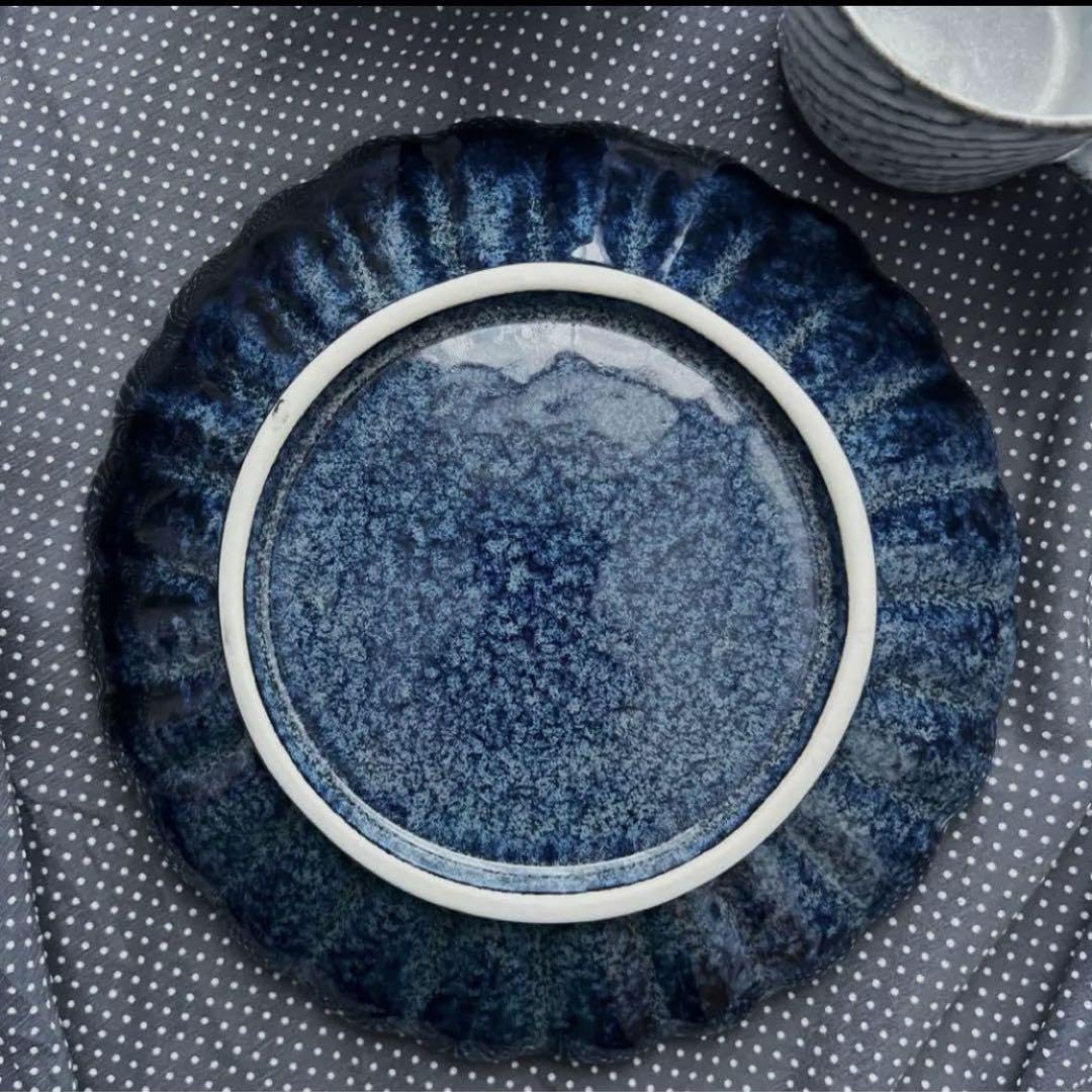 美濃焼マグカップしのぎカップ花リムプレートマグカップ お誕生日食器