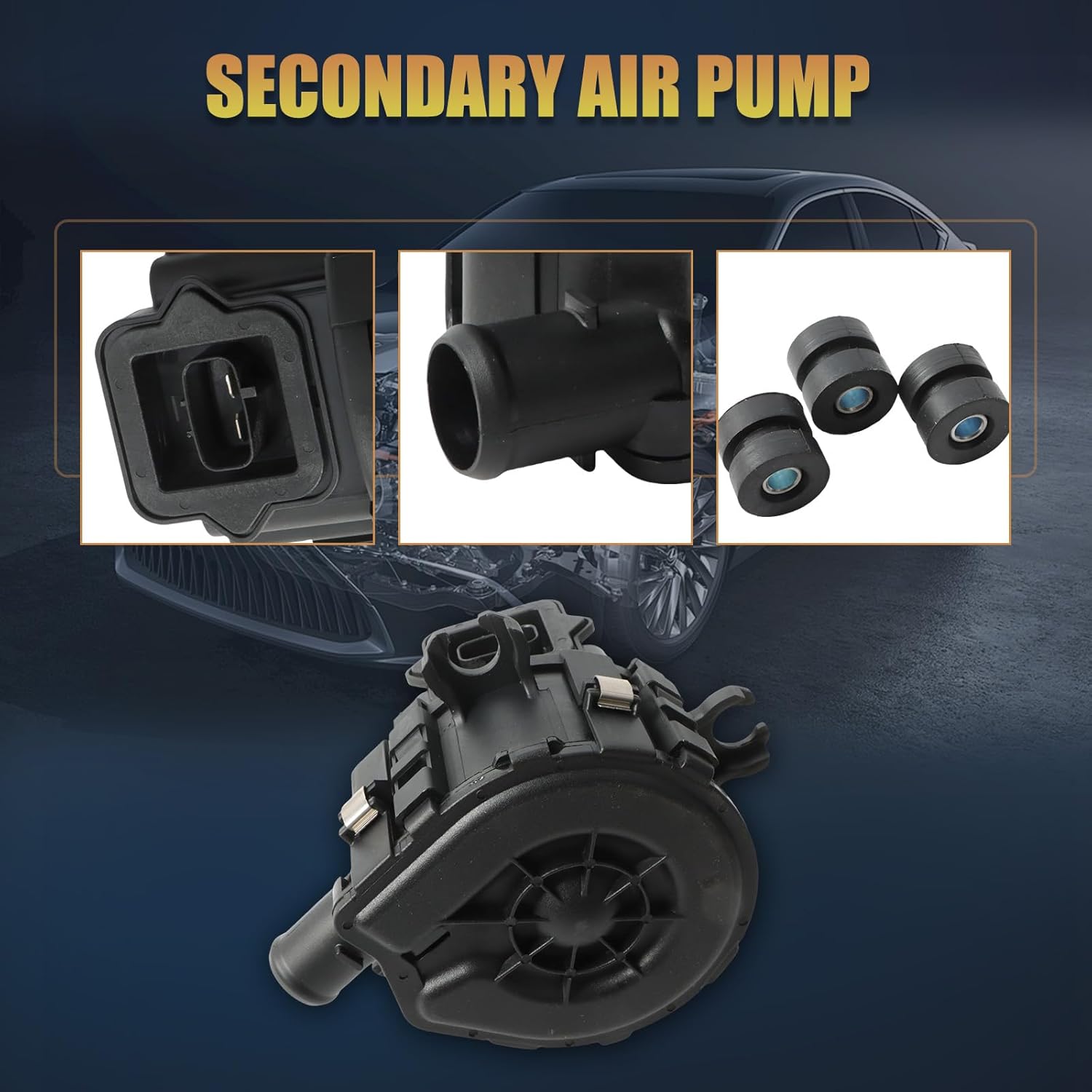 Secondary Air Injection Smog Pump 14828-AA050 Fit for Subaru Forester Impreza Legacy XT WRX 2008-2014 2.5L Replace OE 14828AA050