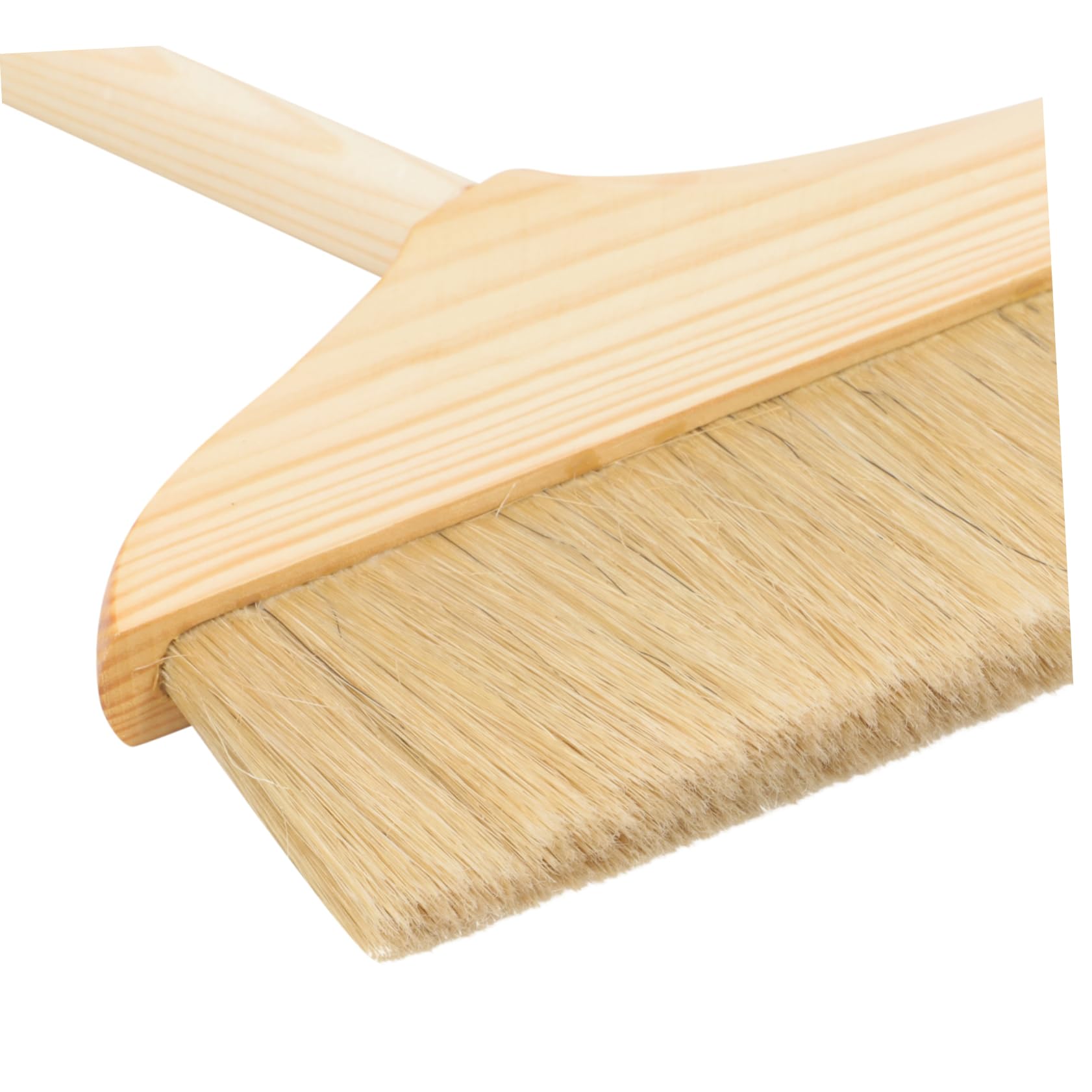 Juego de Escoba y Recogedor Resistencia al Desgaste Mango de Madera, Cerdas Suaves Adecuado para Limpieza en Interiores y Exteriores