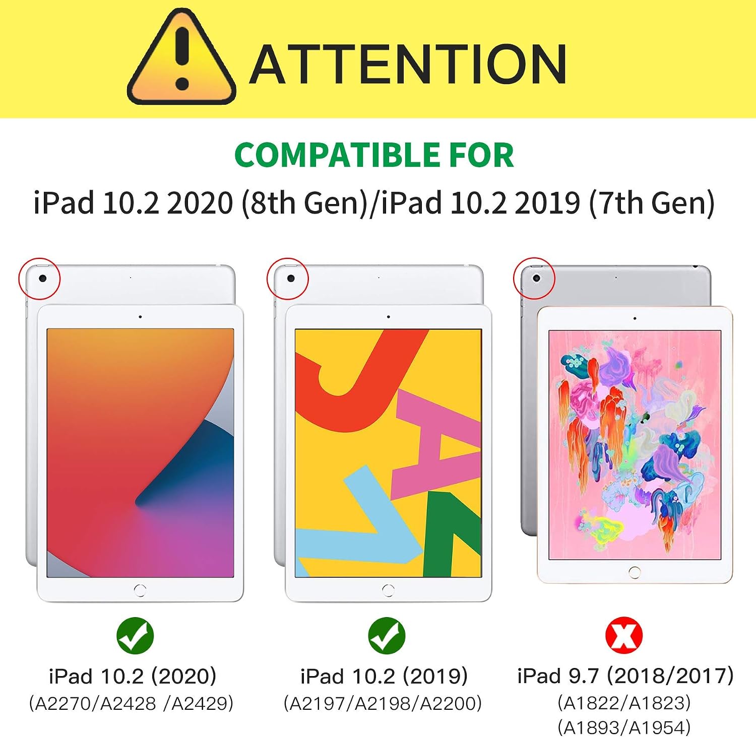 ZtotopCase for iPad 8th Generation Case 2020/iPad 7th Generation Case 2019 10.2", [6 Magnetic Angles] 360 Highly Protective & Shock Absorption Cover with Pencil Holder & Auto Wake/Sleep, Black