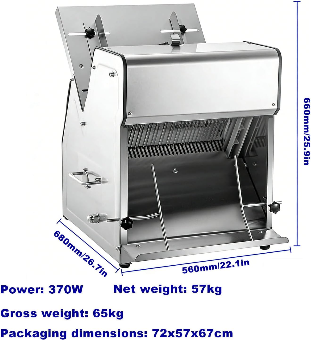 Commercial Grade Bread Slicer Machine - Adjustable Electric Cutter, 12mm Thickness, Slices 31 Pieces per Load - Perfect for Bakeries, Restaurants, and Home Use