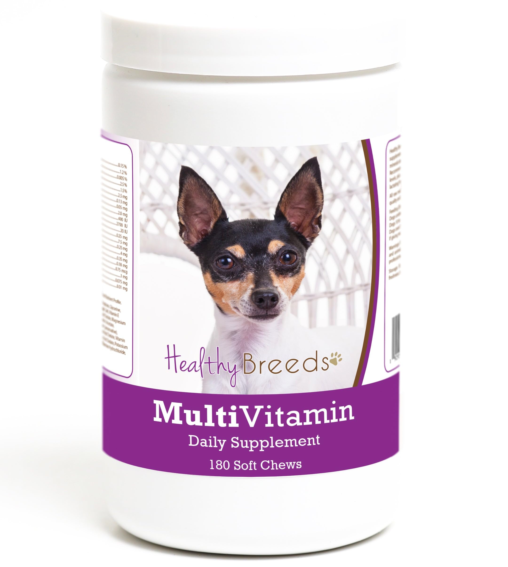 Healthy Breeds Toy Fox Terrier Multivitamin Soft Chew for Dogs 180 Count