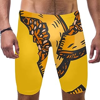 HUI JIN SHOP - Traje de baño para hombre, diseño de calabaza, color amarillo, Multicolor, L