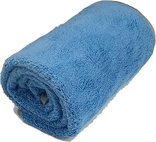 EastElegant Microfiber Plush Car Drying Towel Cleaning Towels Super Absorbent Auto Detailing Towel (40x100cm, Light Blue)