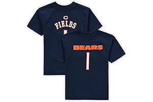 Justin Fields Chicago Bears Kids Name & Number Player T-Shirt