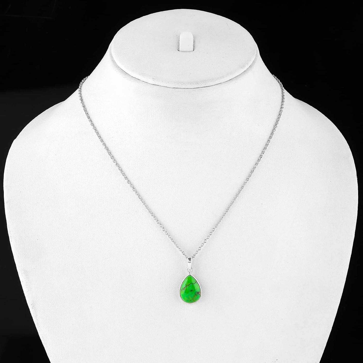 DEVMUKTI Natural Gemstone Dainty Pendant Necklace | Handmade Jewelry | 925 Sterling Silver | Healing Crystal | Minimalist Necklace | Dazzling Birthday Gifts for Women | 20 inch - Image 5