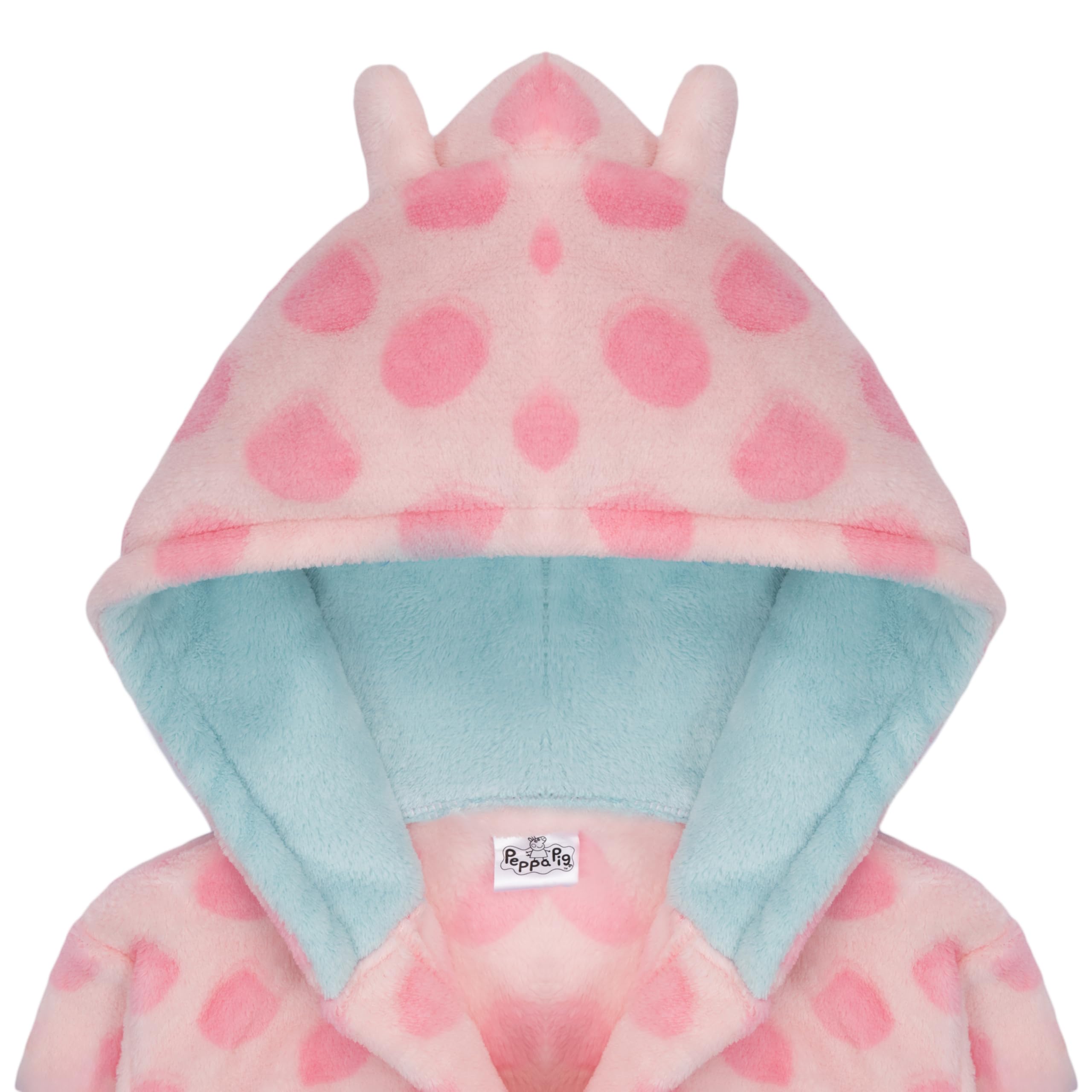 Peppa Pig Mädchen Bademantel Peppa Wutz Morgenmantel Fleece Hausmantel