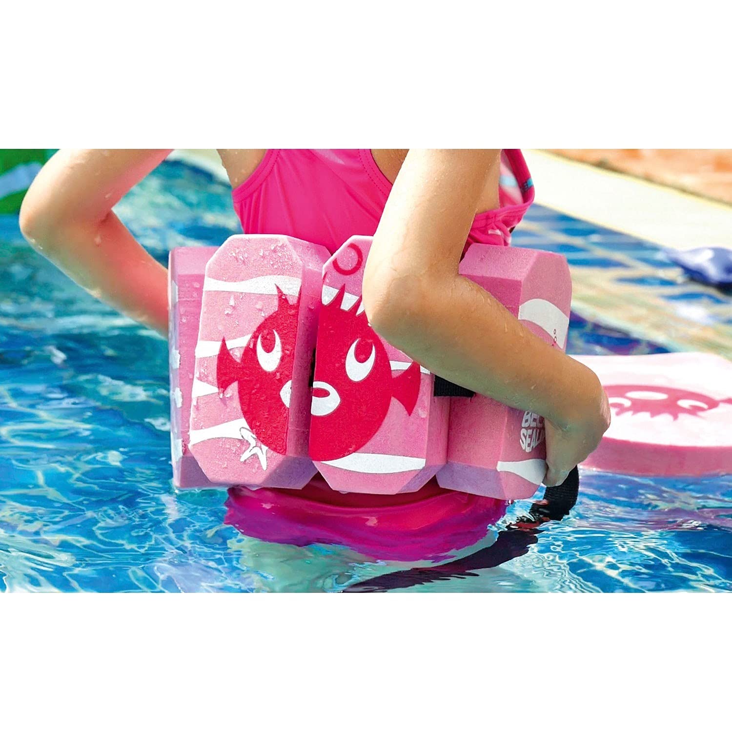 Beco Sealife - Cintura da Nuoto con Kick Board, per Sport Acquatici, Giallo.