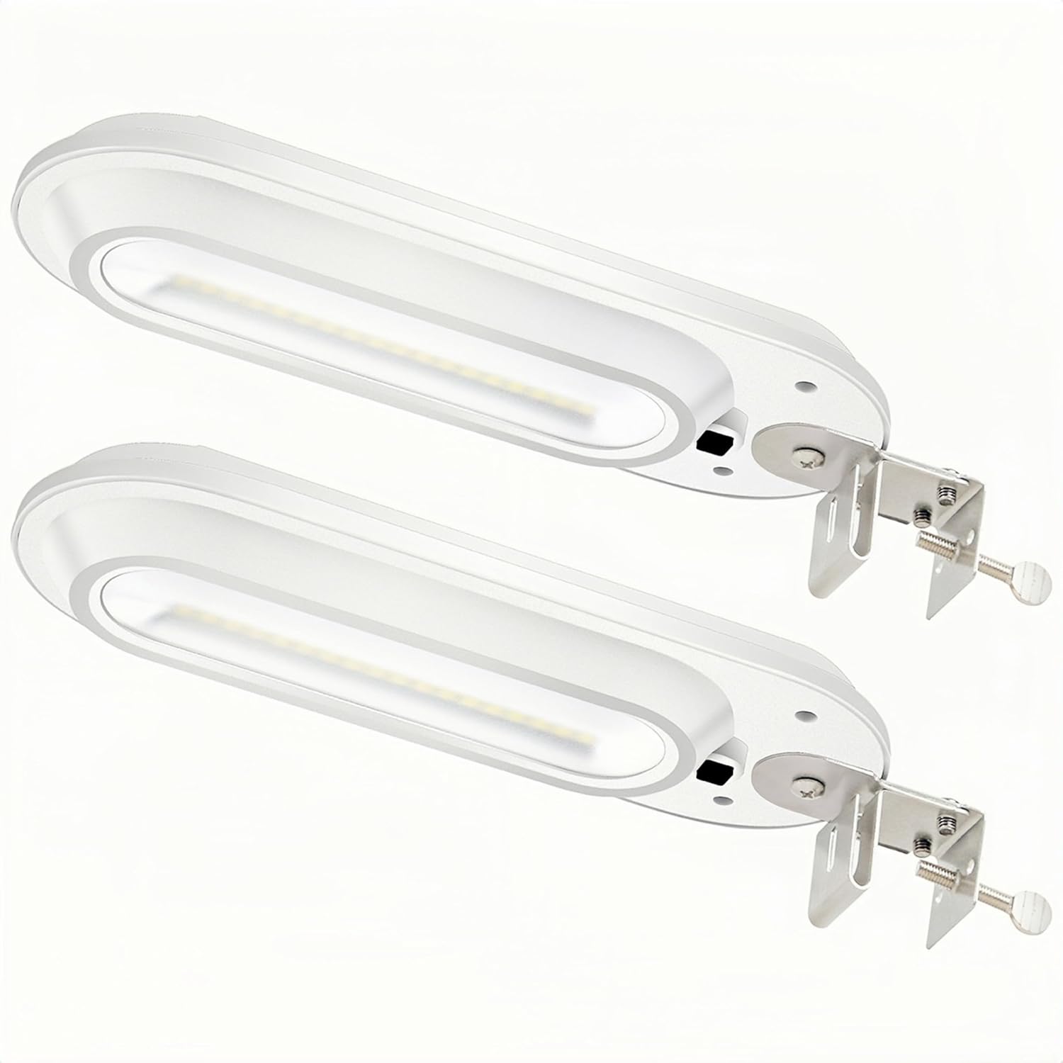 Solar Lights Outdoor Waterproof, Solar Lights for Outside Gutter Light Wall Sconces Super Bright 18 LED 250 Lumens for Front Door, Wall, Yard, Garage, Garden, Fence (White, 2 Pack)