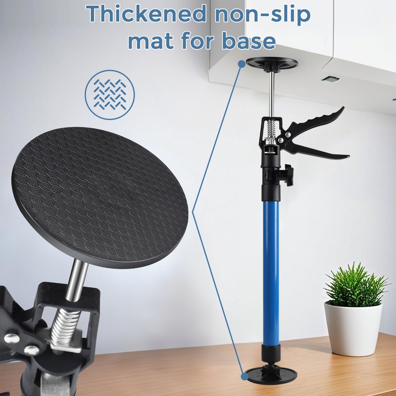 CCLIFE 4 stuks plafondsteunen, zolderhouder, telescopische steunbelasting tot 30 kg, in lengte verstelbaar, 50-115 cm CCLIFE 4 stuks plafondsteunen, zolderhouder, telescopische steunbelasting tot 30 kg, in lengte verstelbaar, 50-115 cm