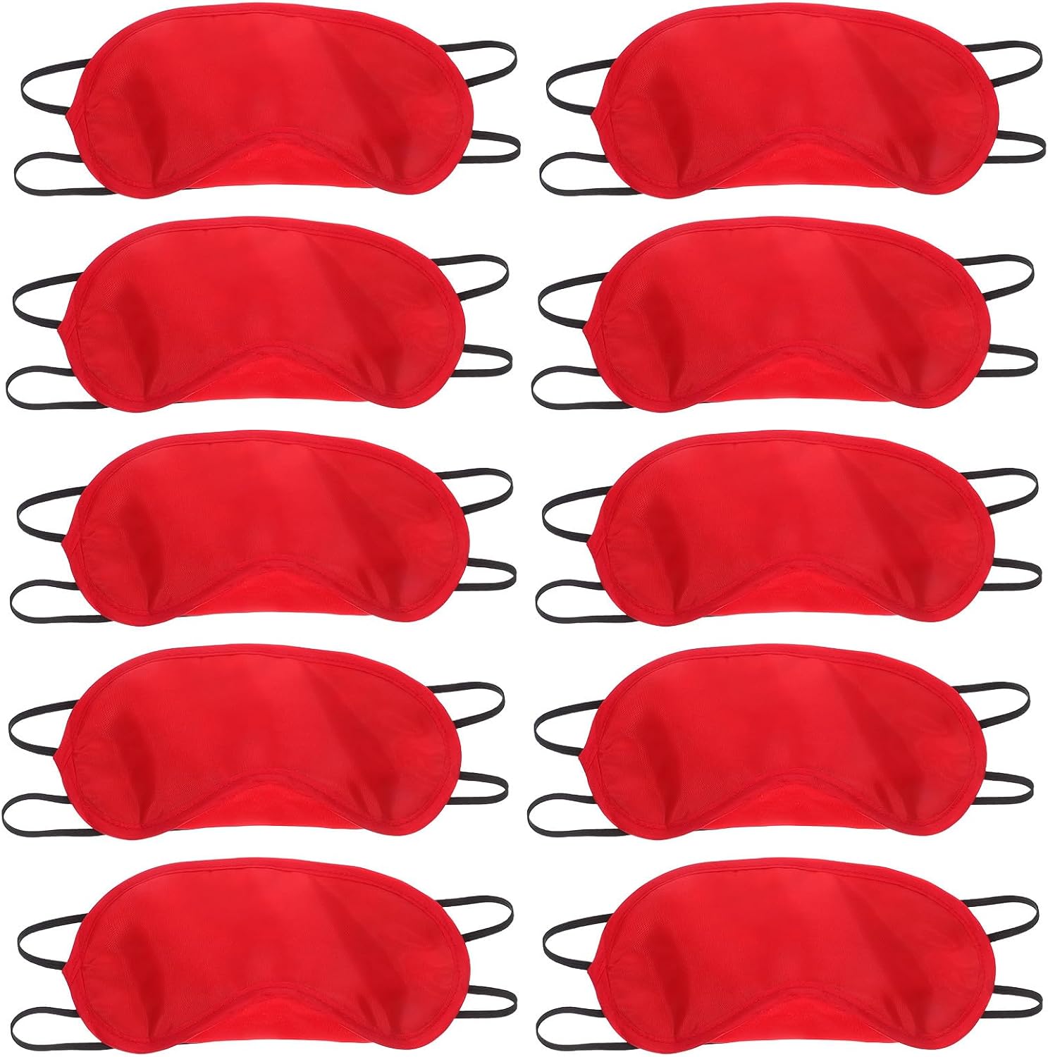 Healvian Benda da viaggio da 24 pezzi – Maschere per gli occhi con fascia elastica che blocca la luce e protegge gli occhi durante il sonno per giochi di società, articoli essenziali per i viaggi