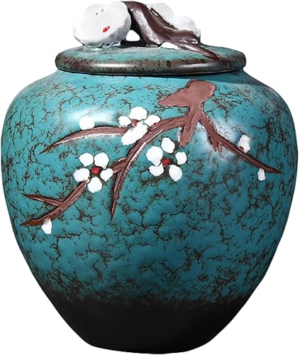 ONDIAN CHUNCIN - Small Ceramics Keepsake Urns for Pets Ashes Mini Cremation Urn Funeral Cremation Urns Memorial Ashes Holder Perfect Resting Place