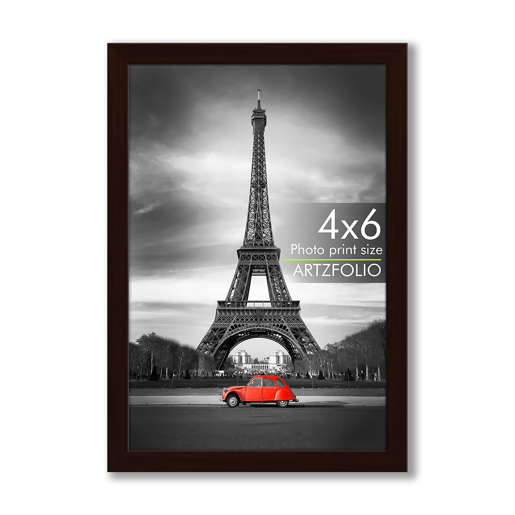 ArtzFolio Wall & Table Photo Frame D552 | Wall Photo Frame Collage for Living Room | Picture Frames Bedroom, Home & Office Decoration | Dark Brown | 4x6 inch (10x15 cms)