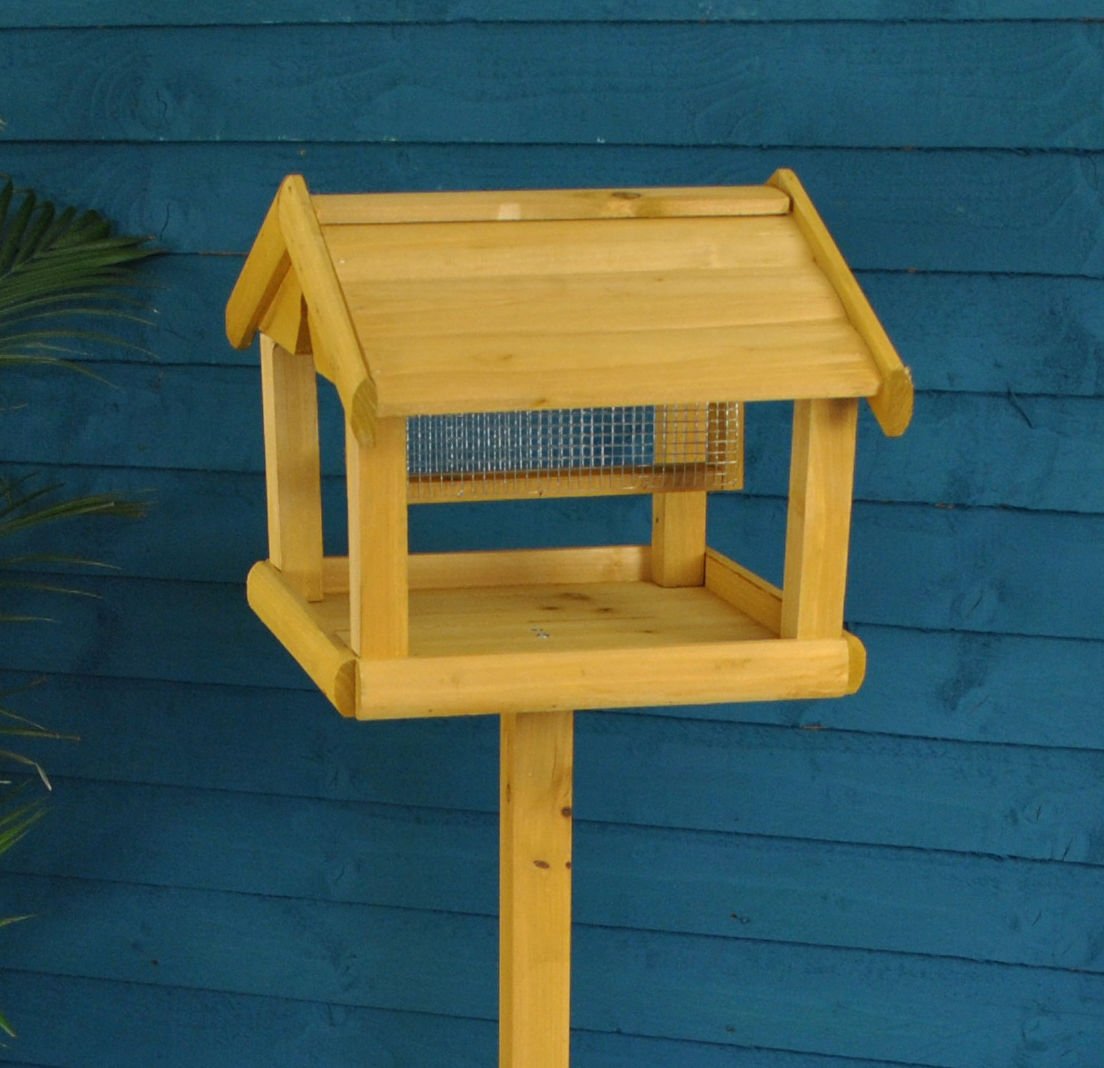Buy garden mile® Traditional Deluxe Wooden Garden Bird Table Birdhouse
