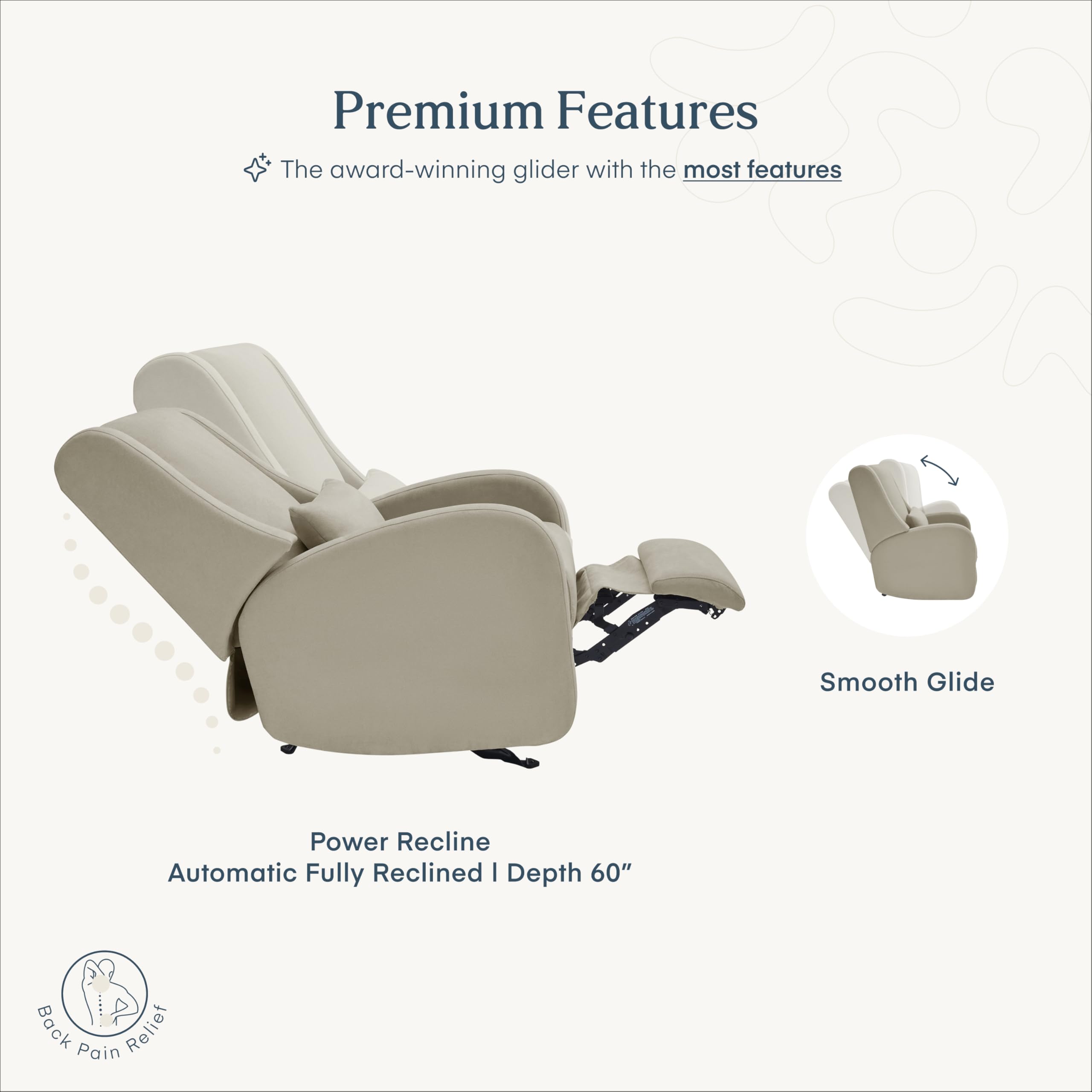 Amazon.com: Nurture& The Wingback – Power Reclining Glider for