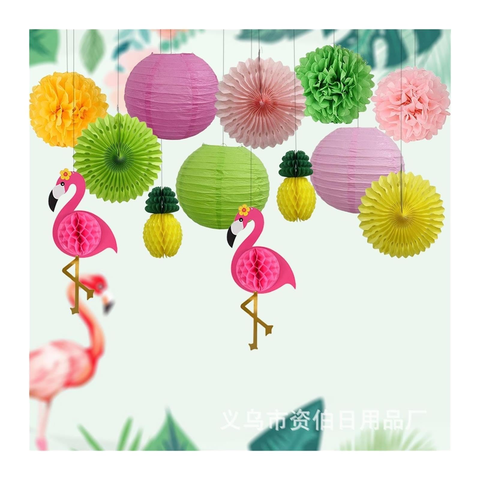 1 Set Di Decorazioni Con Palline Fiori Carta Per Decorazioni