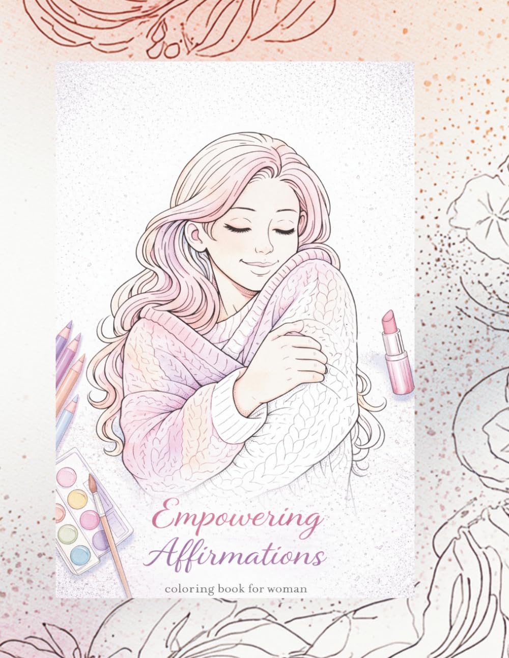 Emprowering Affirmations coloring book for woman: 50 Cozy and Relaxing Pages with Positive Affirmations for Stress Relief, Anxiety Relief and Mindfulness