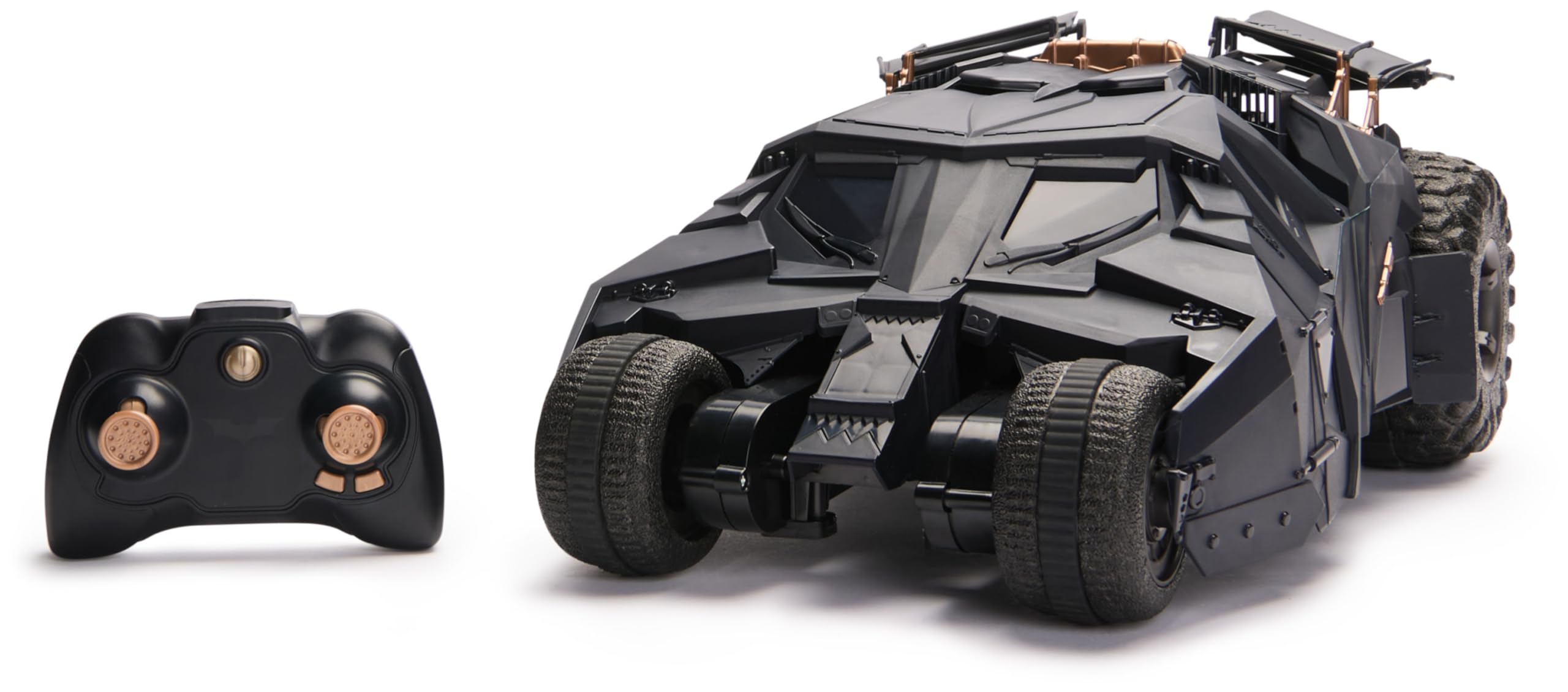 DC COMICS - BATMAN - Batmobile Tumbler RC oficial - Coche Radiocontrol escala 1:15 edición especial Dark Knight Trilogy 85 aniversario - Juguetes Niños 4 Años + - Regalo Niño 4 años +