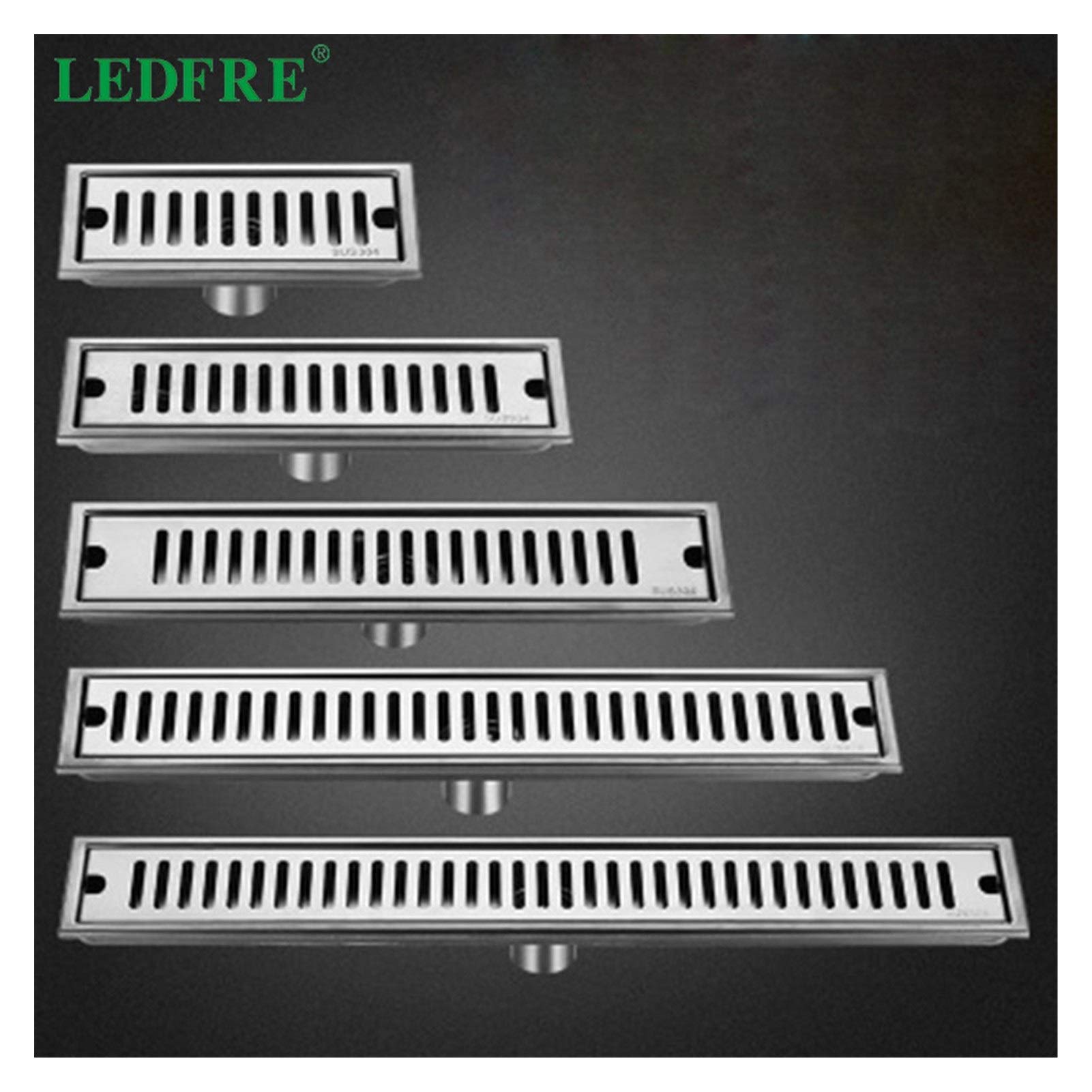 10cm 100CM Stainaless acciaio Sifone Doccia Suolo lungo copertina Piazza Drenaggio Drain for il bagno Filtro di Scarico Doccia (Color : 50CM1)