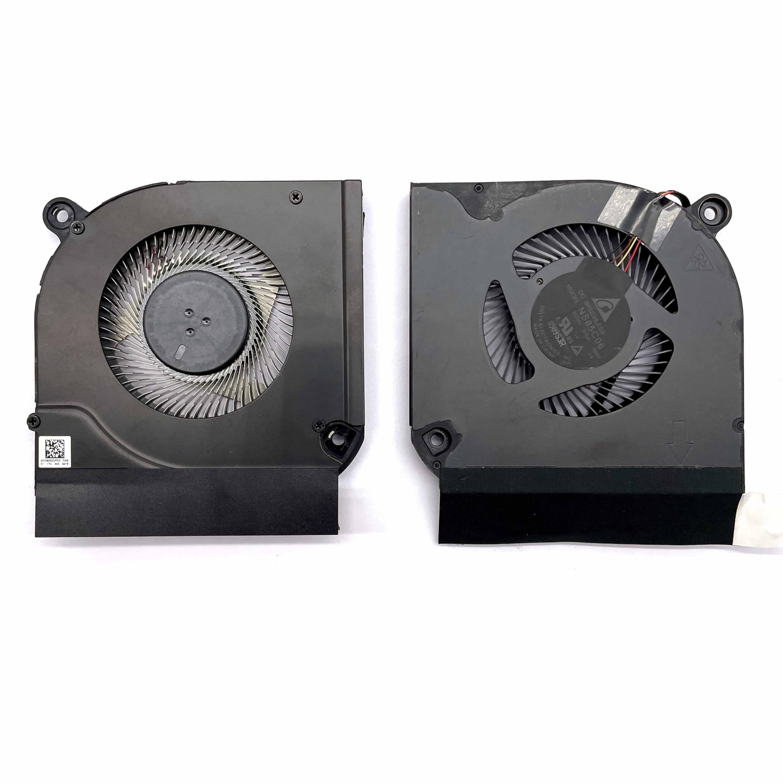 BestParts New CPU+GPU Fan Replacement for ACER Predator Helios 300 15'' (PH315-52), Predator Helios 300 17'' (PH317-53, PH317-54) Gaming Laptop, P/N: NS85C28 NS85C06 (AeroBlade + ABS Blades Fan)