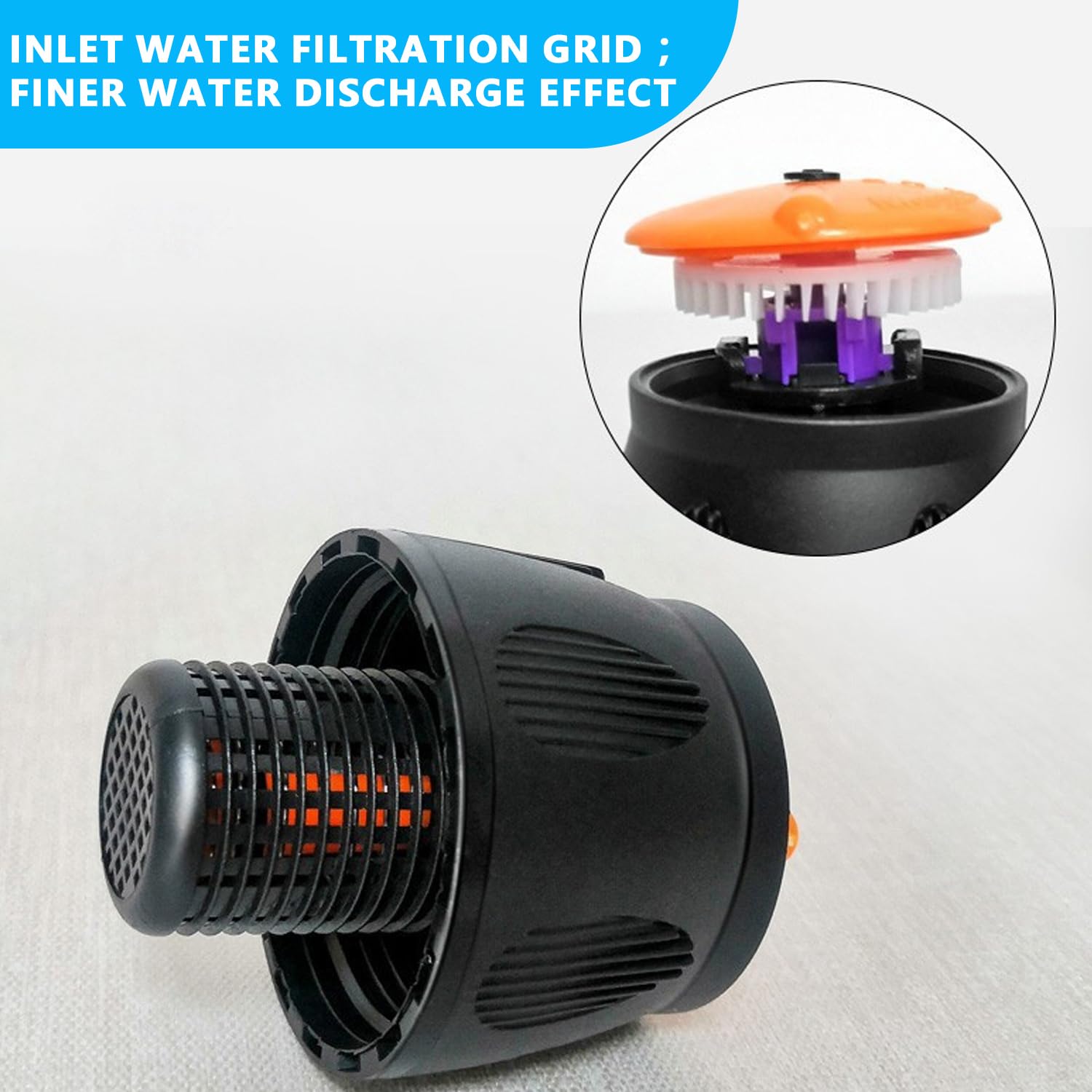 Aspersor de trípode Giratorio automático, aspersor Giratorio automático con trípode, Boquilla de riego de para 360 Grados para jardín, Patio, área Grande