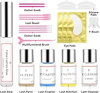 Vista 2 de Lash Lift Kit, Eyelash Perm Kit, Professional Eyelash Curling Lash Extension Set, Glue Upgraded Version, Lash Extensions, Lash Curling, Blanco