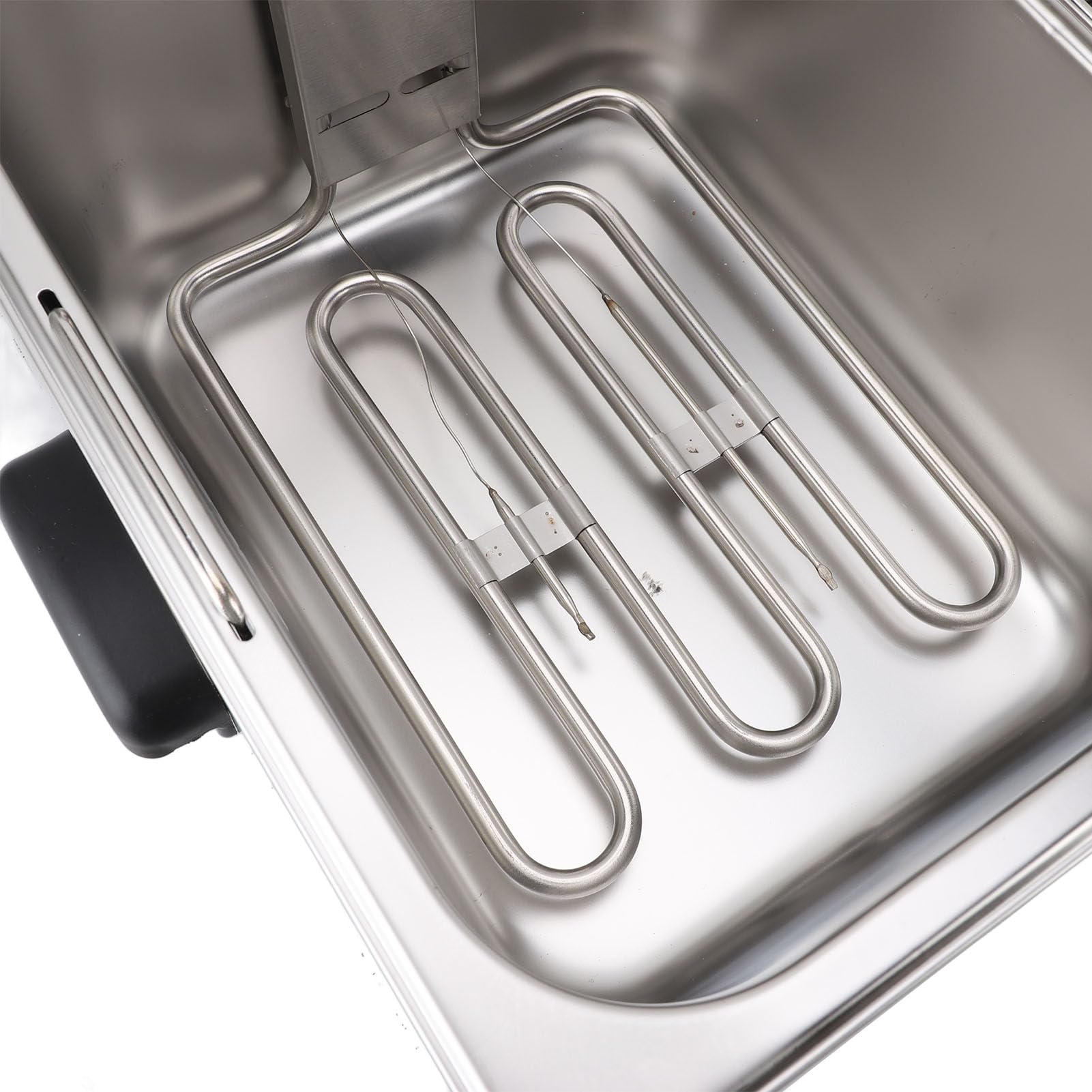 Fdit Freidora Eléctrica 3000W 6L, Aleación de Aluminio con Limitador de Temperatura y Apagado Automático para Cocina de Restaurante y Hogar (Enchufe europeo 220V)