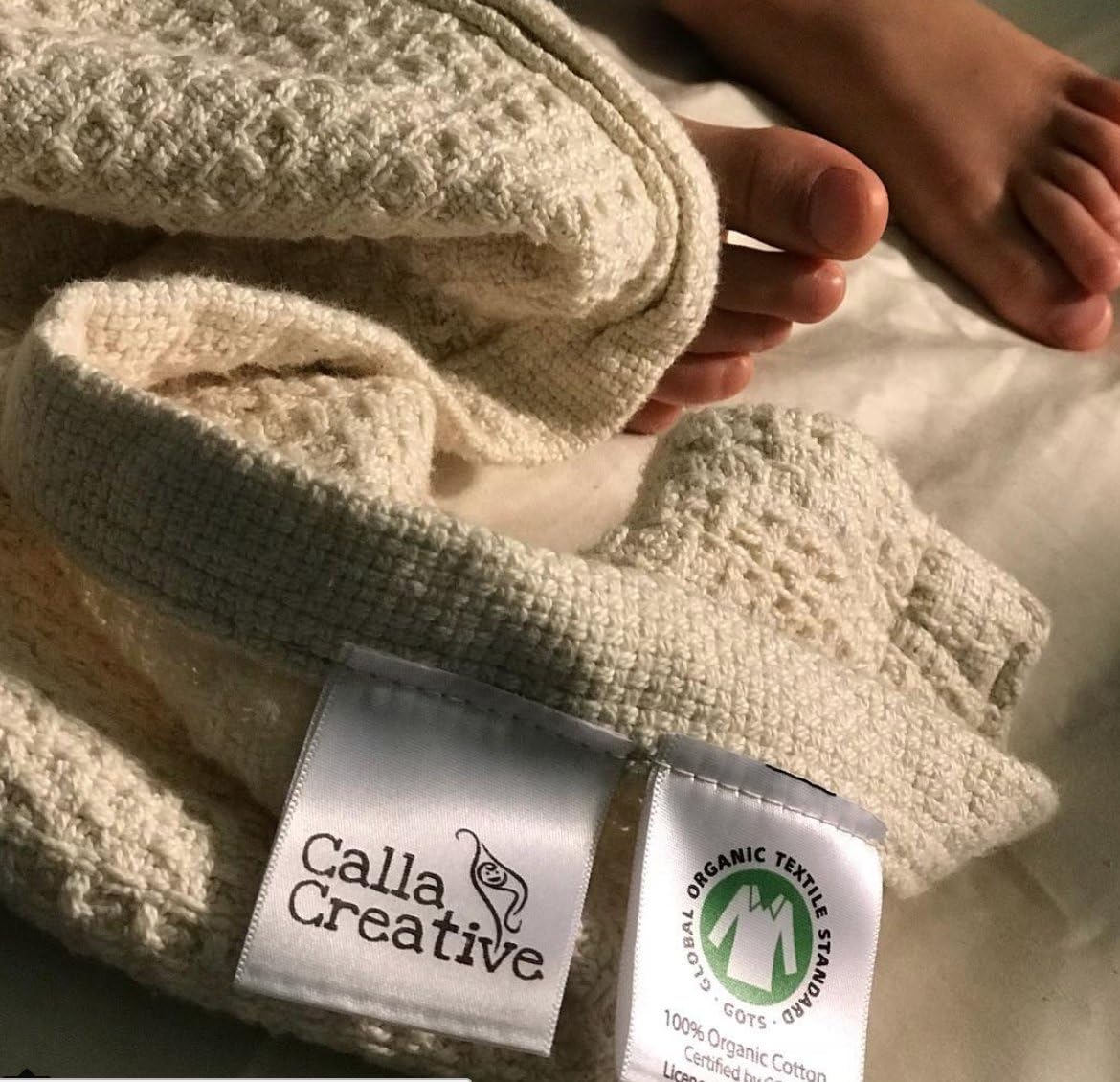 100% Organic Cotton Large Swaddle Baby Blanket will help your Toddler Sleep Naturally and Chemical Free, Great Shower Gift, unisex girls boys Oversized 50" x 60"