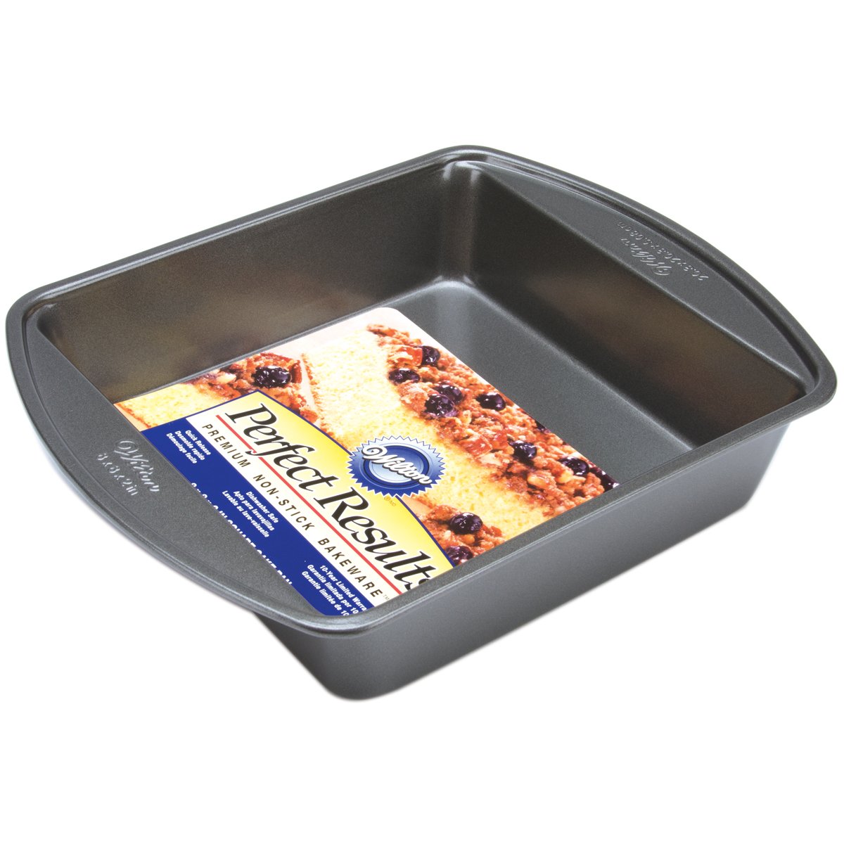 Wilton Gold Premium Non-Stick Warp-Resistant Bakeware, Made without PFAs, Square Pan, 8 x 8 x 2 in, Packaging May Vary