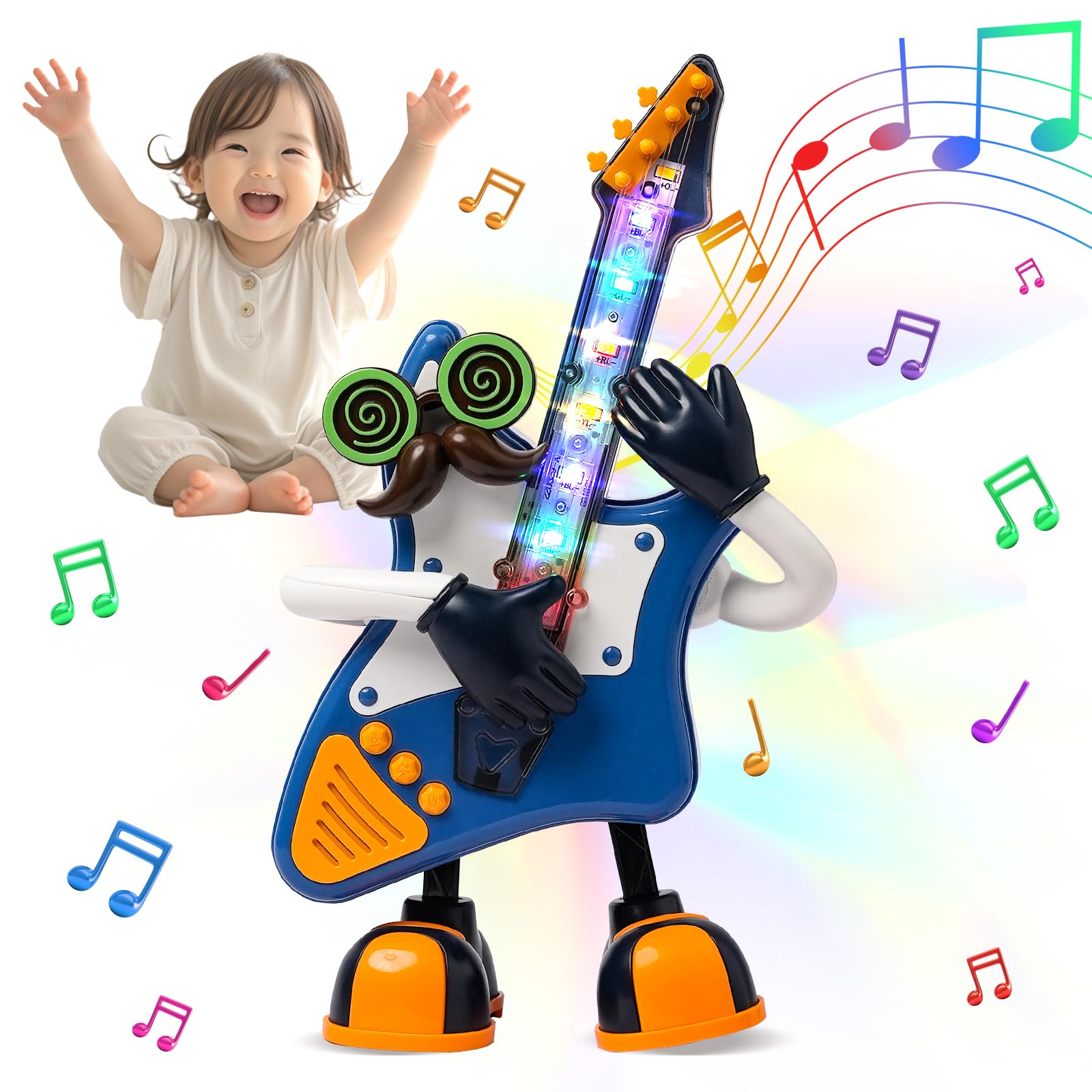 Juguete eléctrico con Sonido de Baile – Divertido Juguete Musical Mecedora para niños con música, Regalo para niños a Partir de 3 años