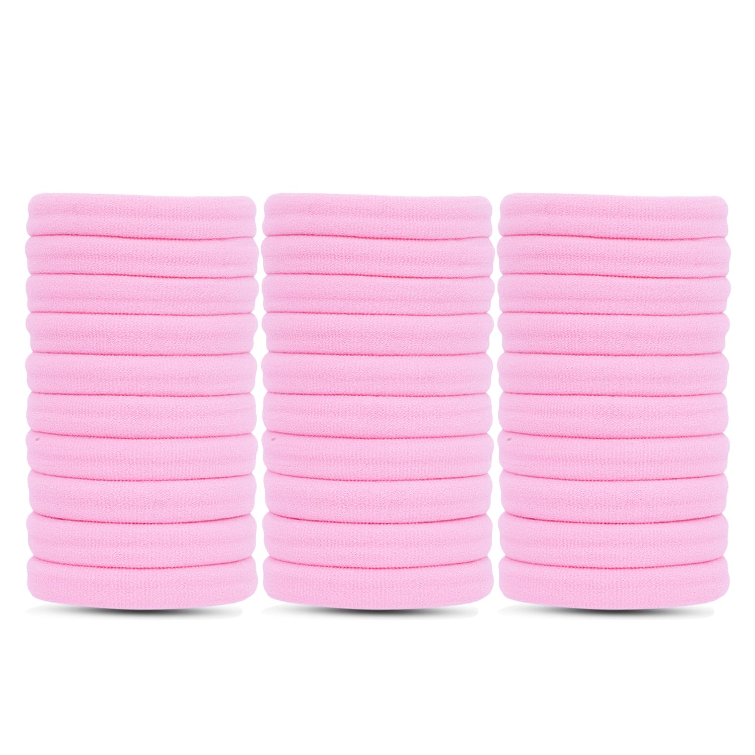 Korean Style Hair Rope Ties High Elastic Color Hairband, Candy Colored Hair Rubber Bands For Girls and Women (Pack of 50 Ps) - With Box-image-17