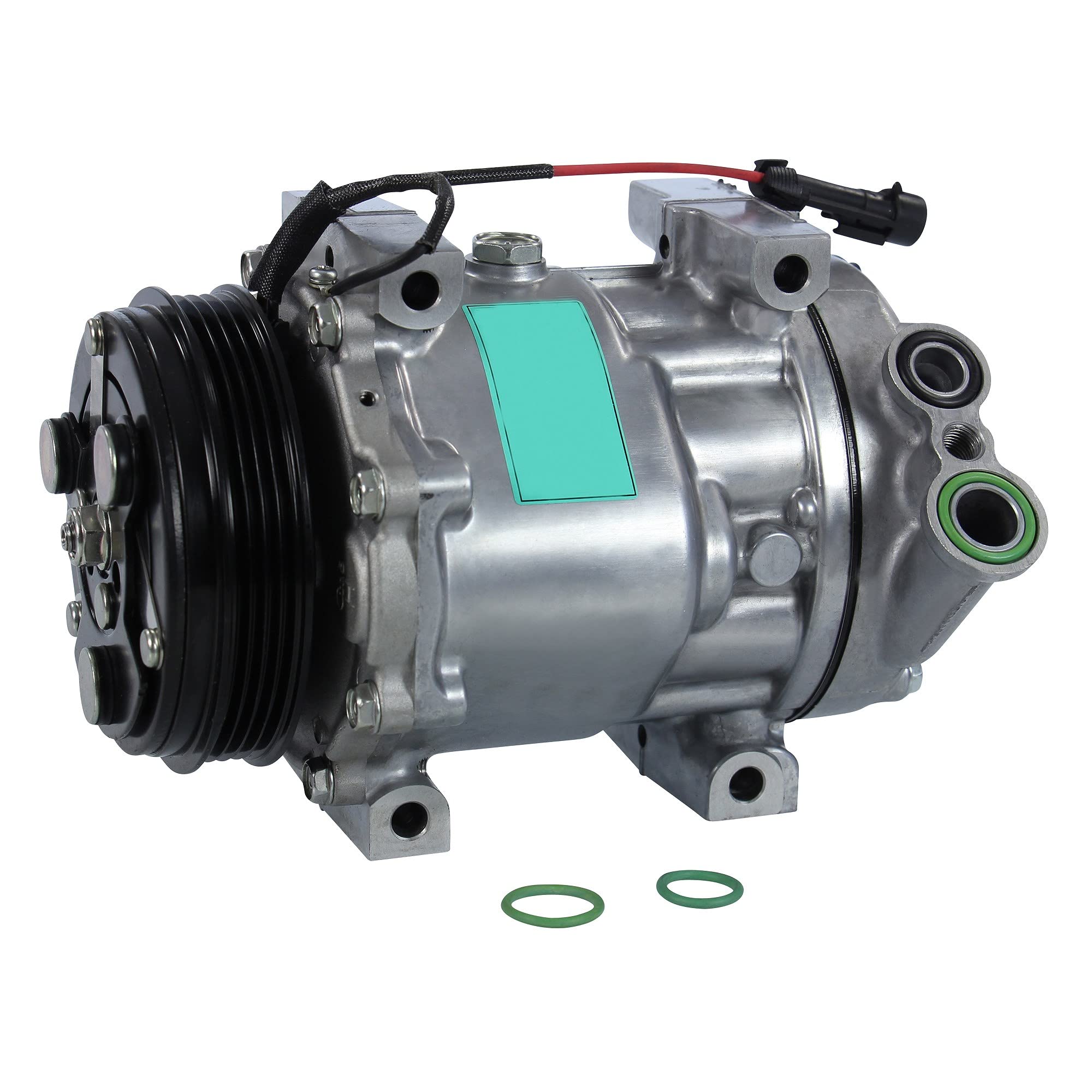 BESTPRICE 1x Compresor de aire acondicionado SD7V16, COMPATIBLE CON - CITROËN JUMPER 2, FIAT DUCATO, IVECO DAILY 3, DAILY 4, PEUGEOT BOXER