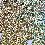 Sequin Round 60mm No Hole Gold Hologram Glitter Sparkle Metallic. Made in USA