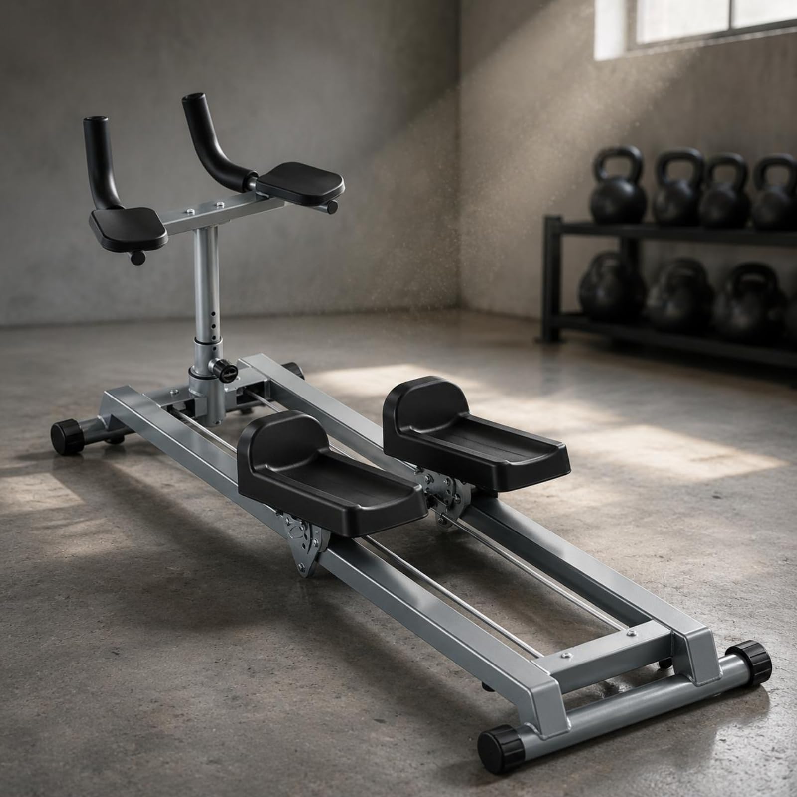 Amagogo Arrampicatore Verticale Macchina Fitness Stepper Attrezzo per Tonificazione Corpo Intero Struttura in Acciaio Compatta Movimento a Scalini