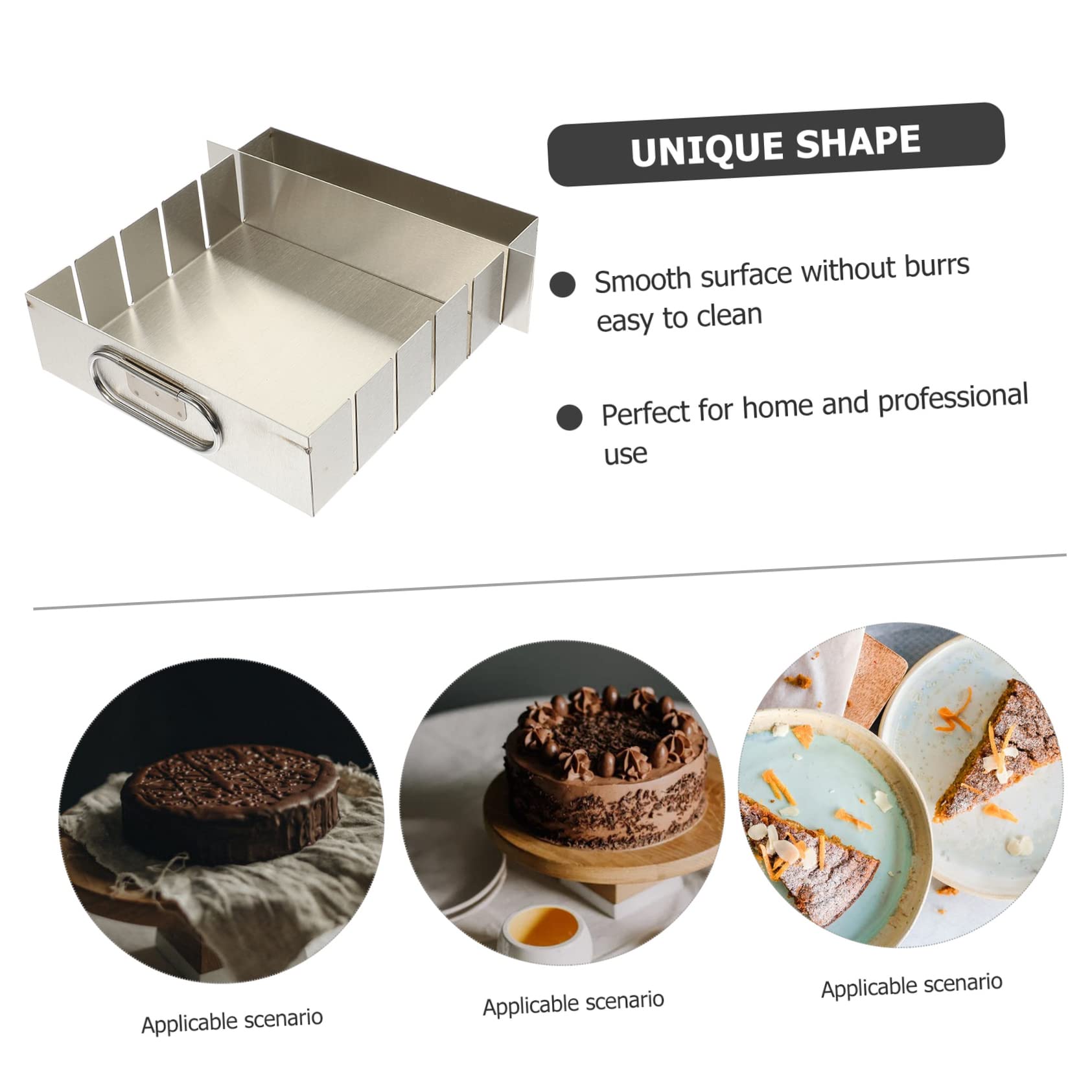 DOITOOL Stampo Antiaderente Torrone Acciaio in per Inossidabile Superficie Bave senza Pasticceria e Uso Professionale in Negozi Alimentari